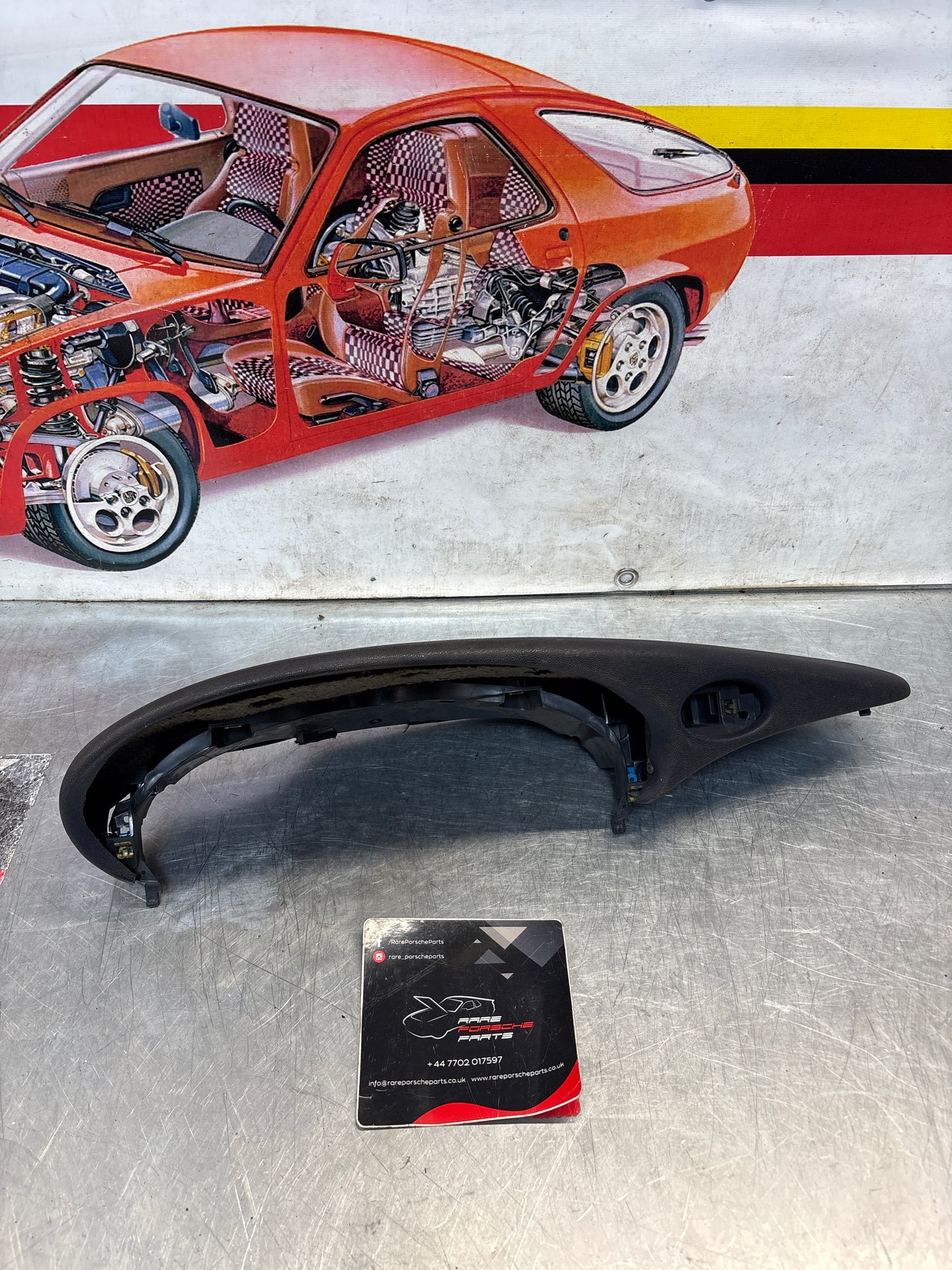 Porsche 911 996 dasboard cluster trim, used, black 99655205902