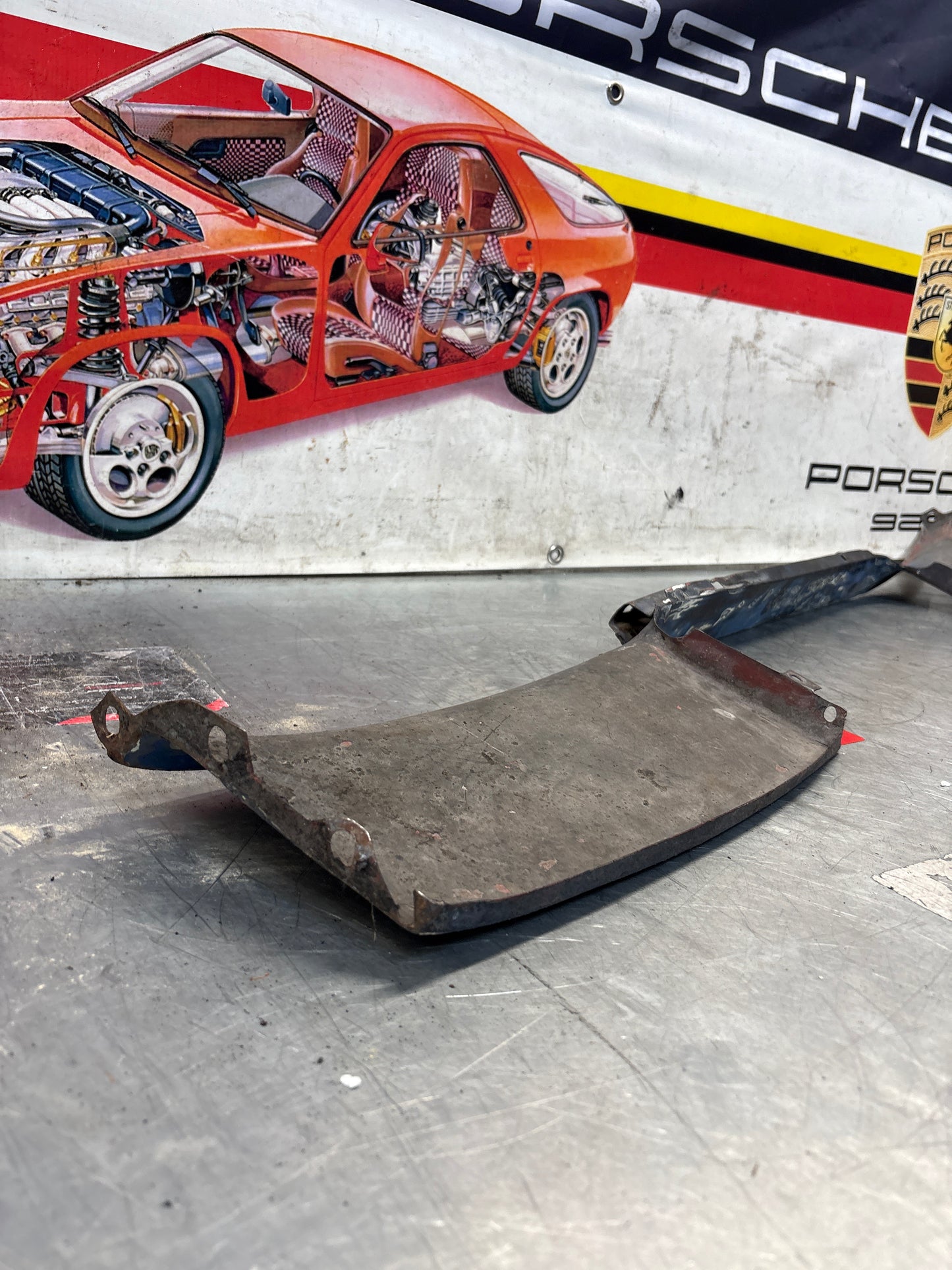 Porsche 924 Lower front valance, used, 94450303501  good condition