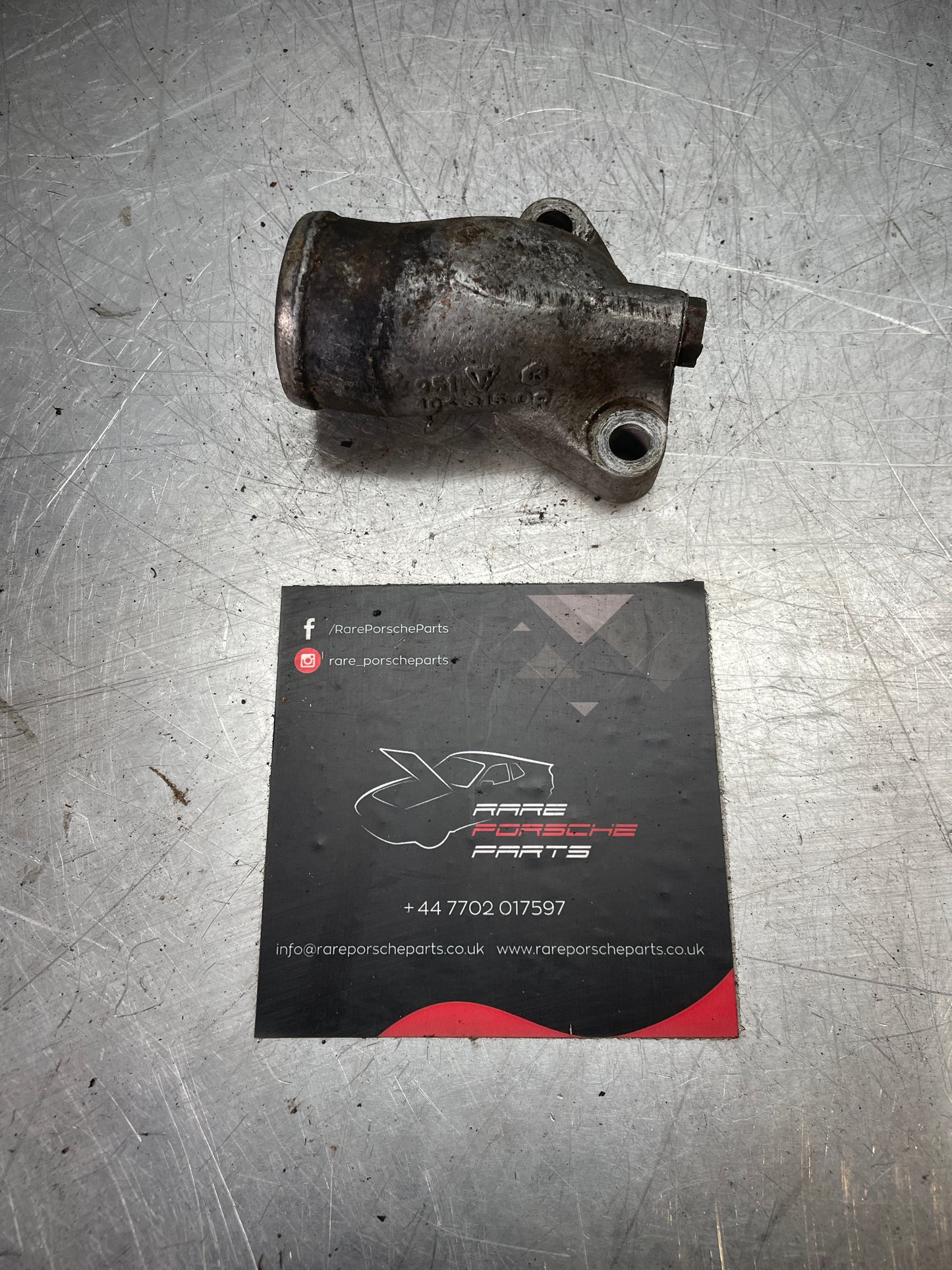 Porsche 944 Turbo water outlet, used 9511043150R