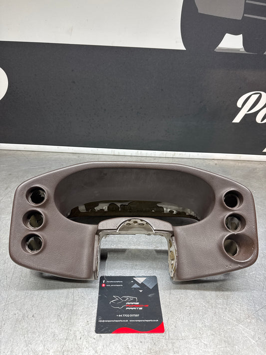 Porsche 928 speedometer cluster frame, brown , used 92855203102