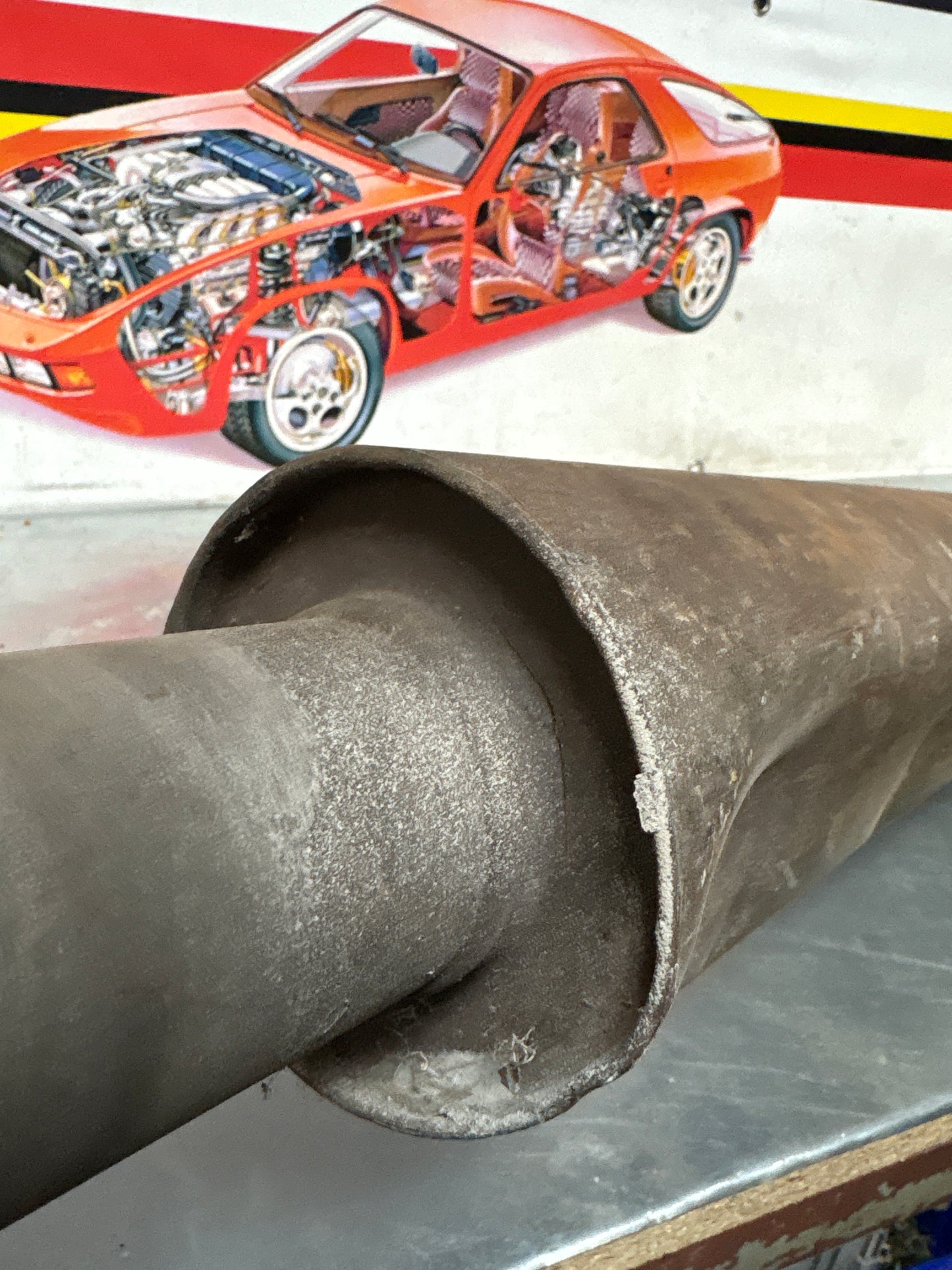 Porsche 924 Turbo / Carrera GT Down Pipe, middle section, used 93111105103