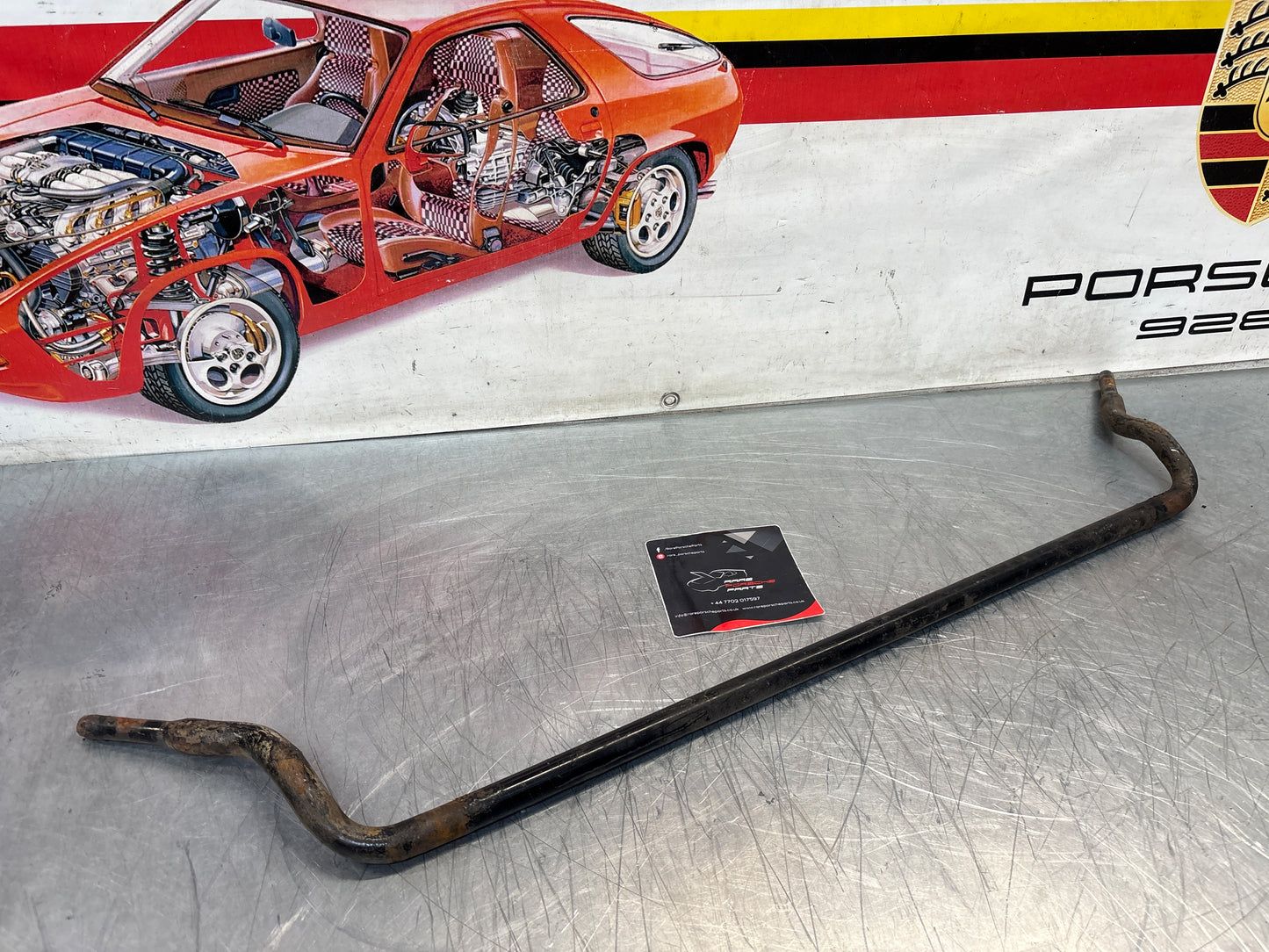 Porsche 924 944 23mm front anti roll bar, used 94434370600
