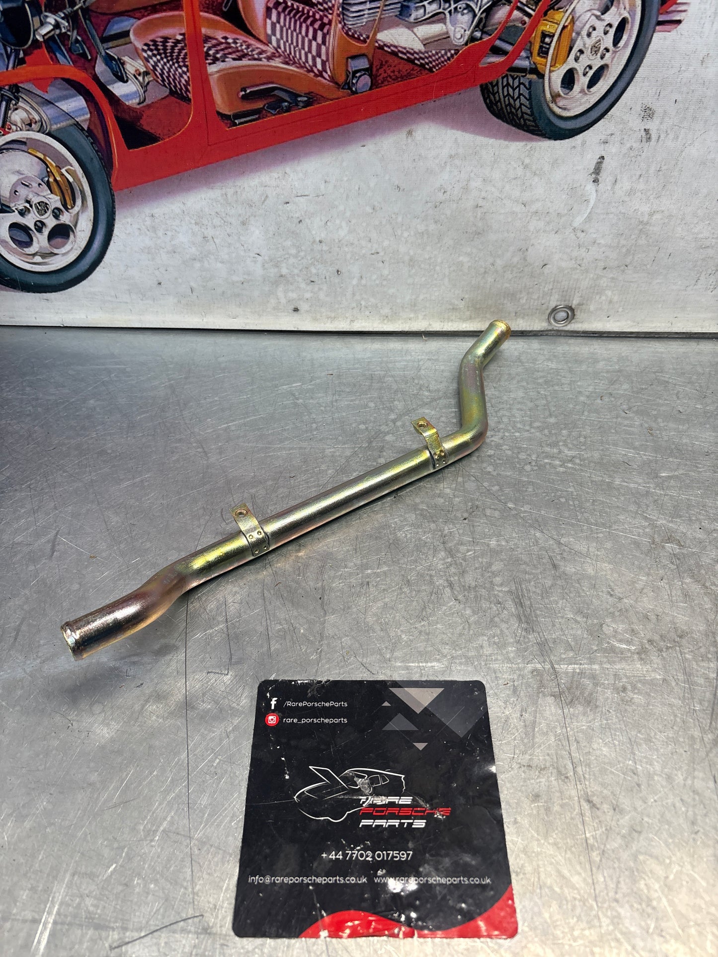 Porsche 924 Turbo metal water pipe 93110626301, refurbished