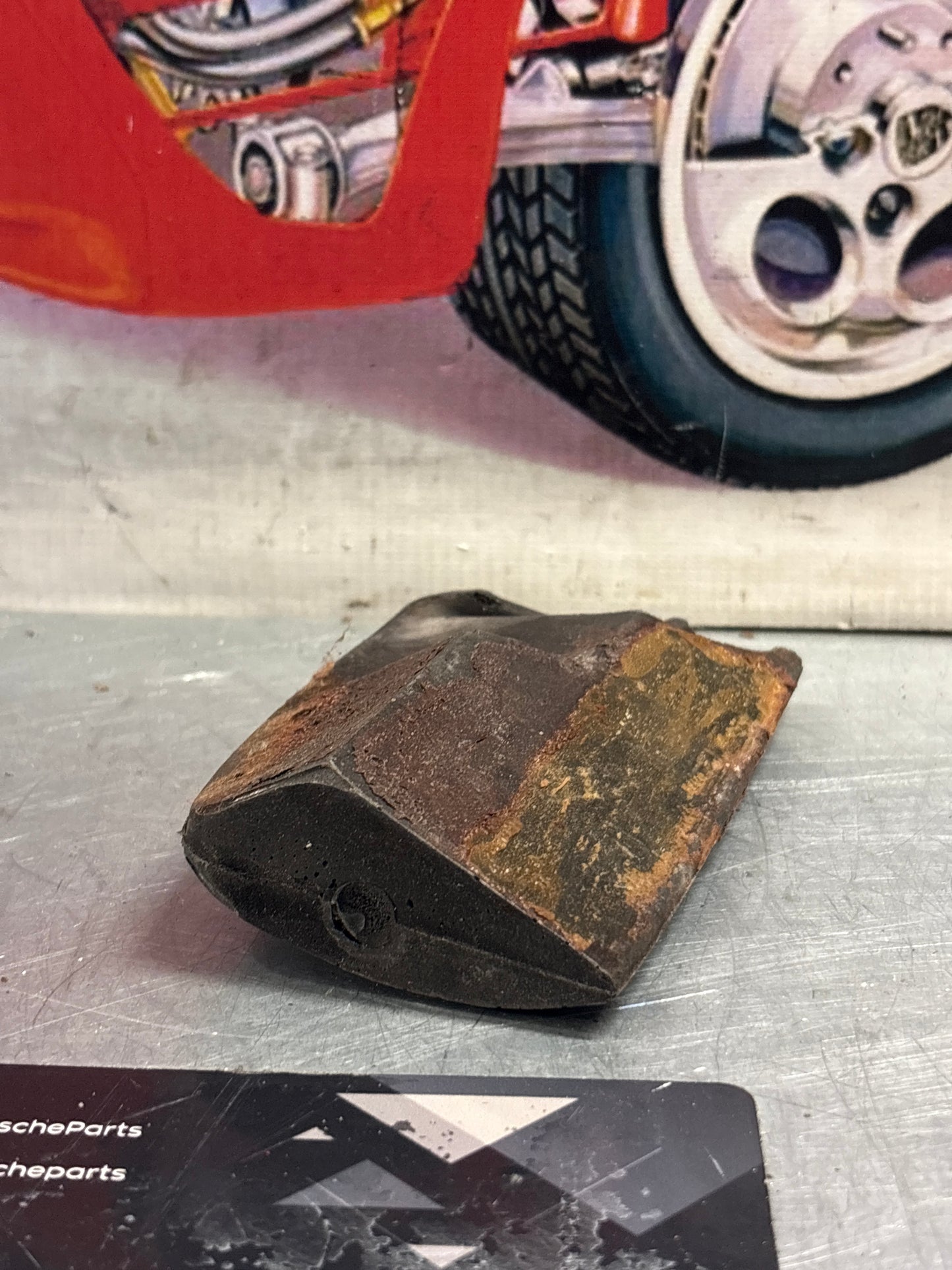 Porsche 924 944 right roof frame padding, used 477867528