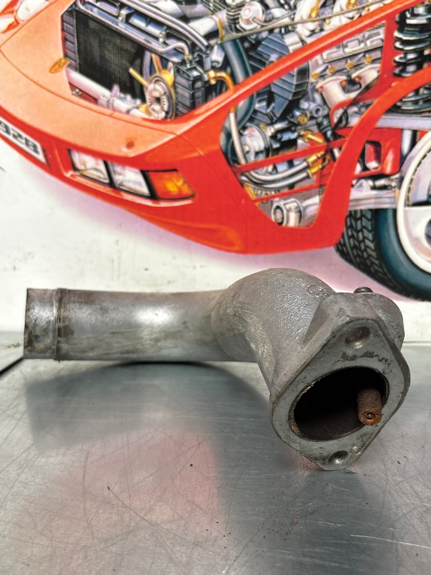 Porsche 928 air intake pipe, used 9281102980R