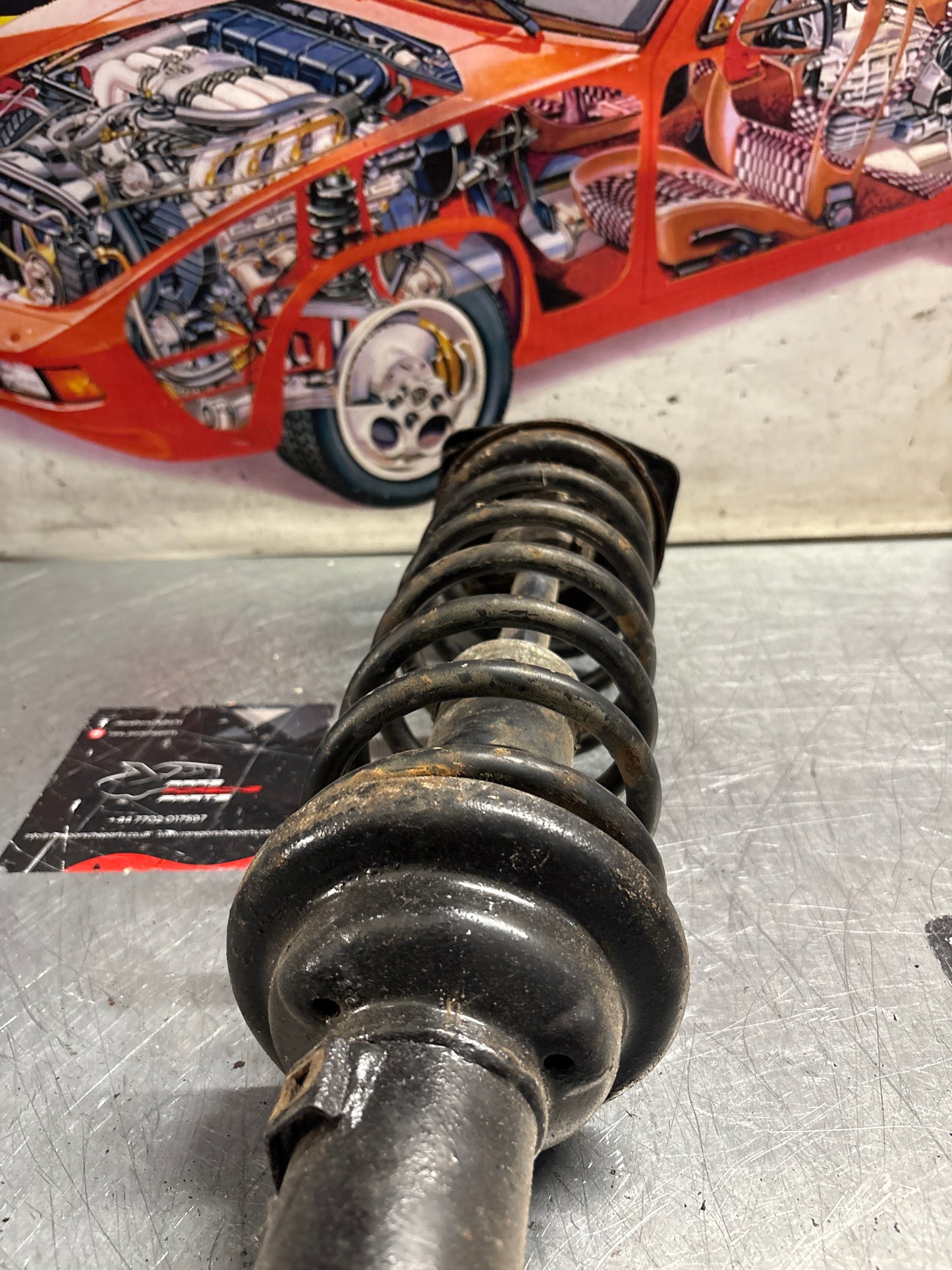 Porsche 944 Turbo front left shock absorber, used 95134303105