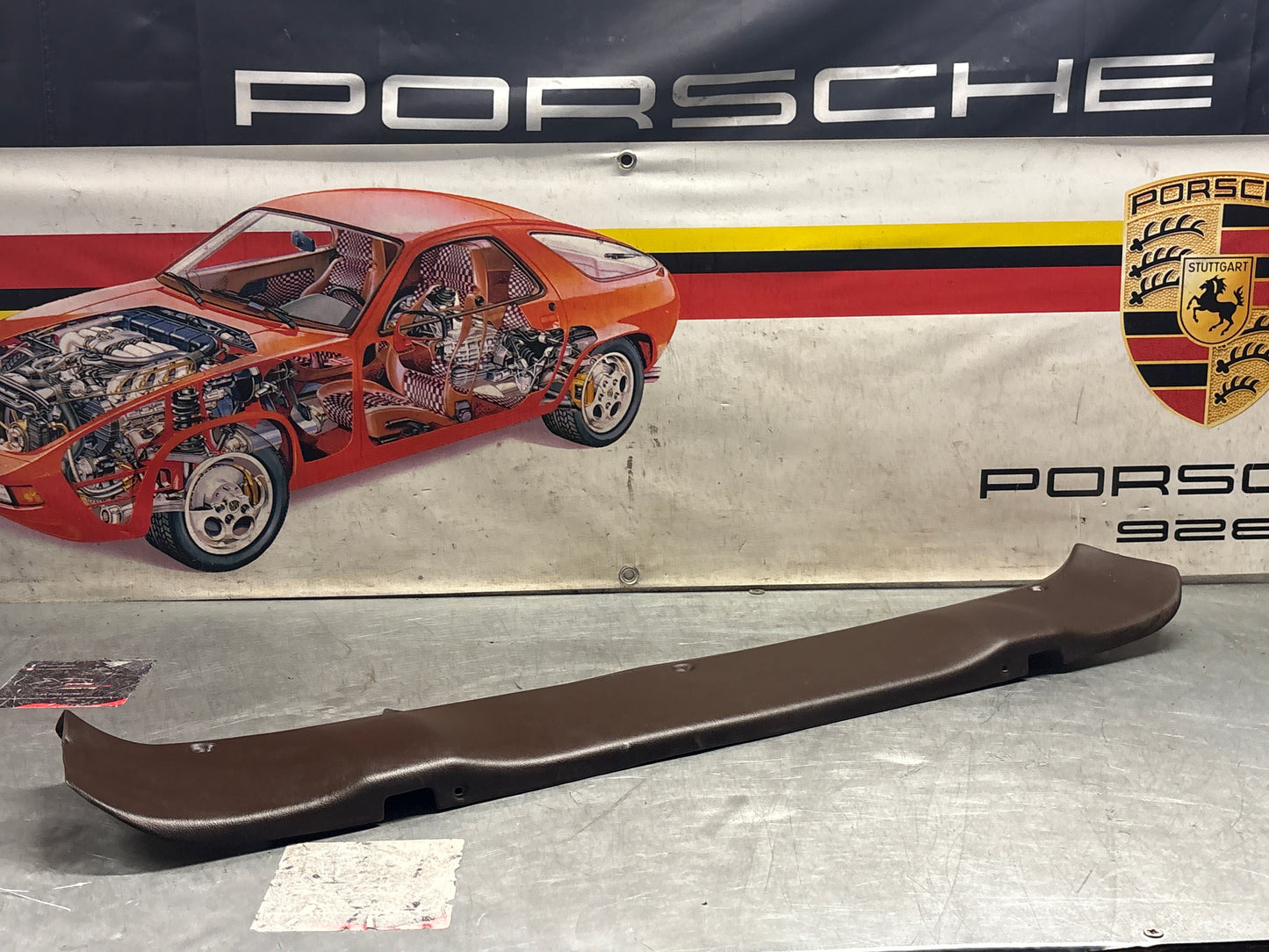 Porsche 924 944 sunroof mechanism trim panel brown 1984 onwards 94455594100