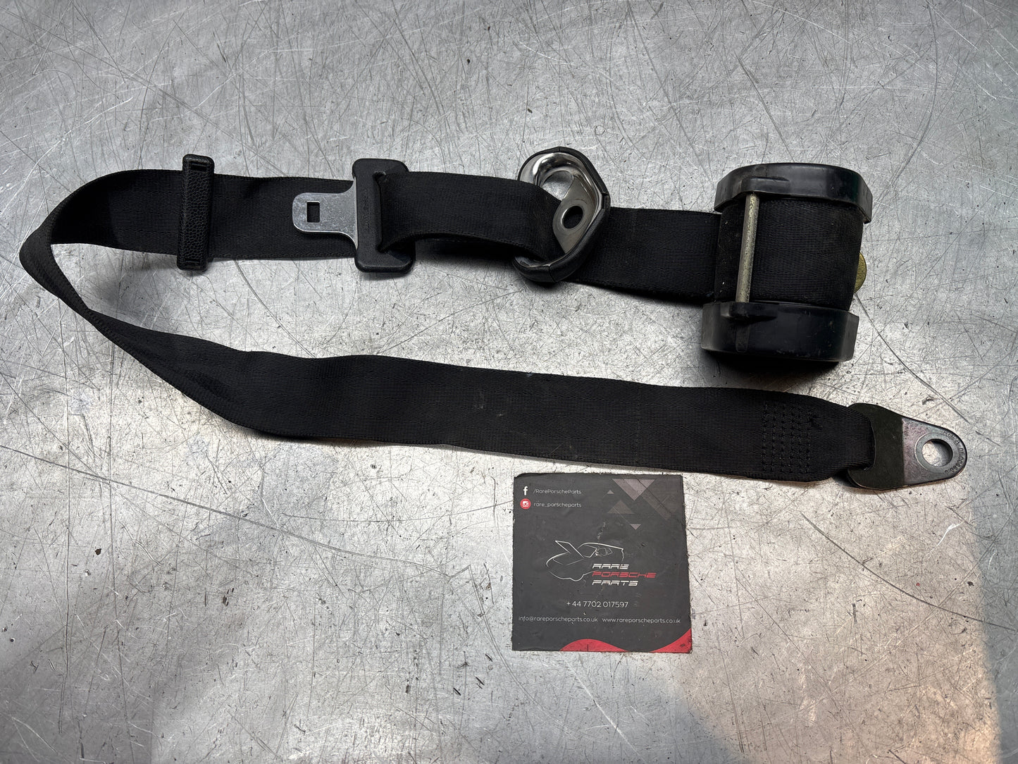 Porsche 924 944 left N/S front seat belt, used 477857705E