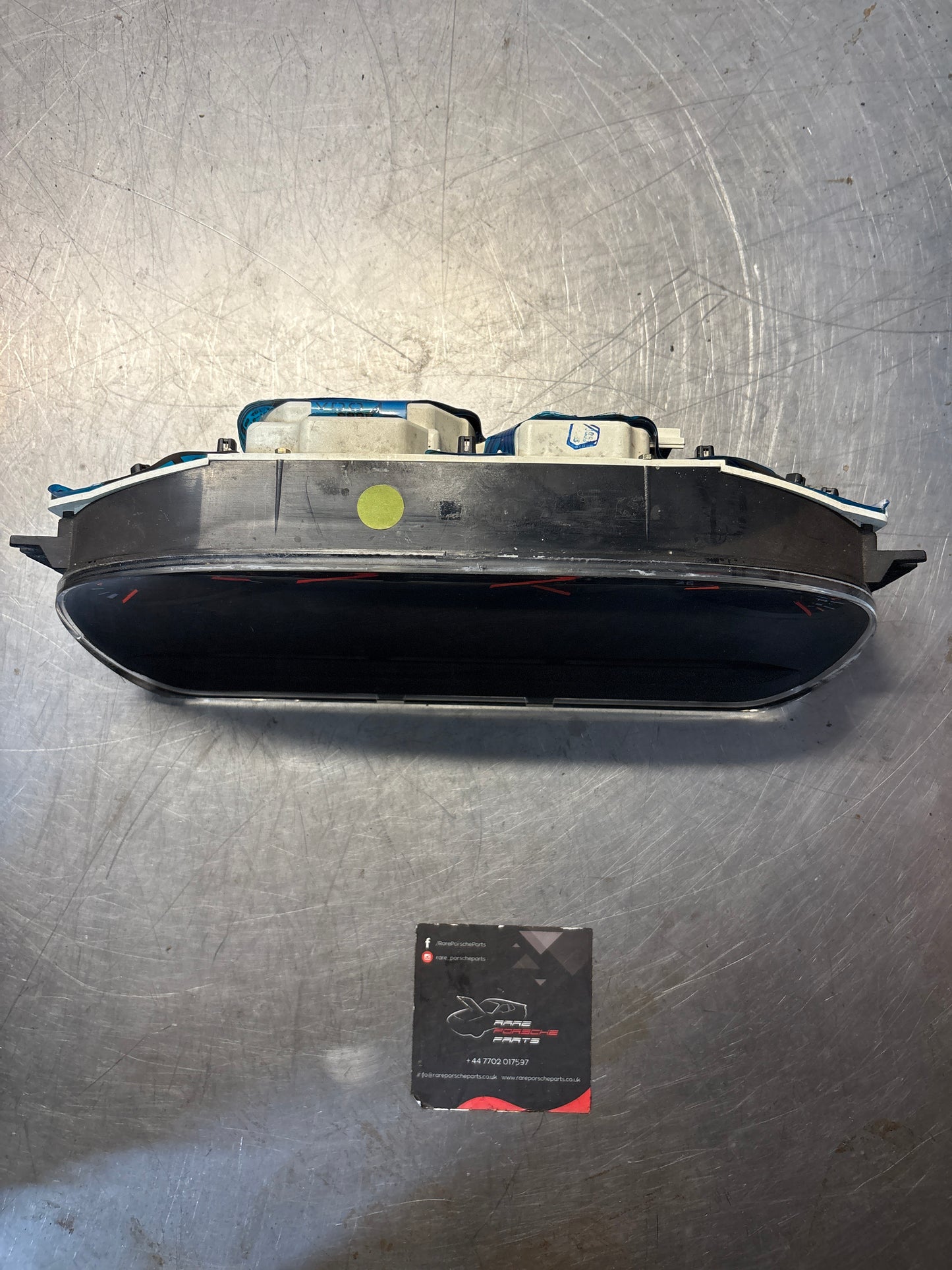 Porsche 944 Turbo dash clock binnacle pod speedometer, 951641311 used 070542 miles plastic screen has some small scratches