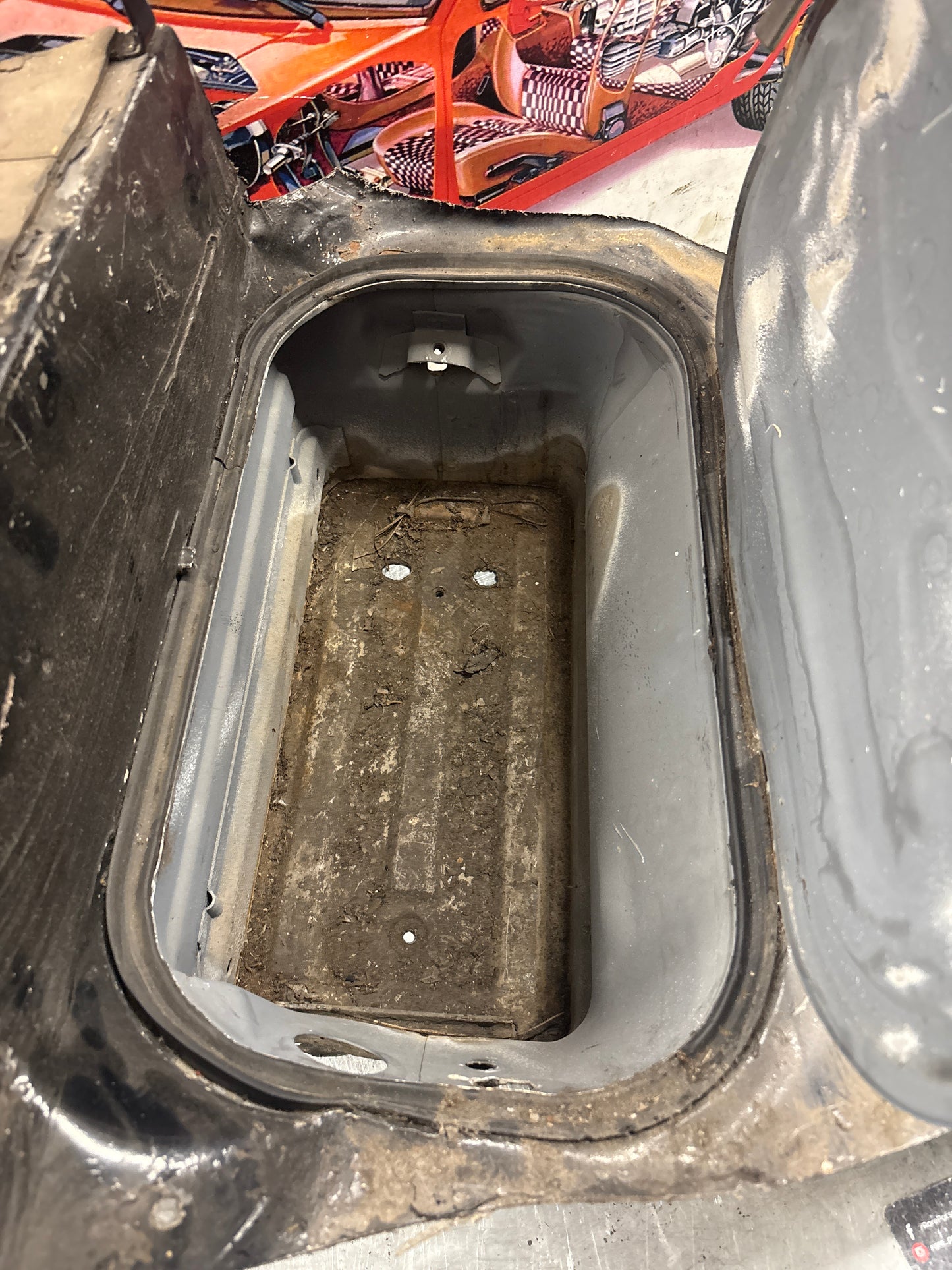 Porsche 928 Battery tray cut, 92850180502 used