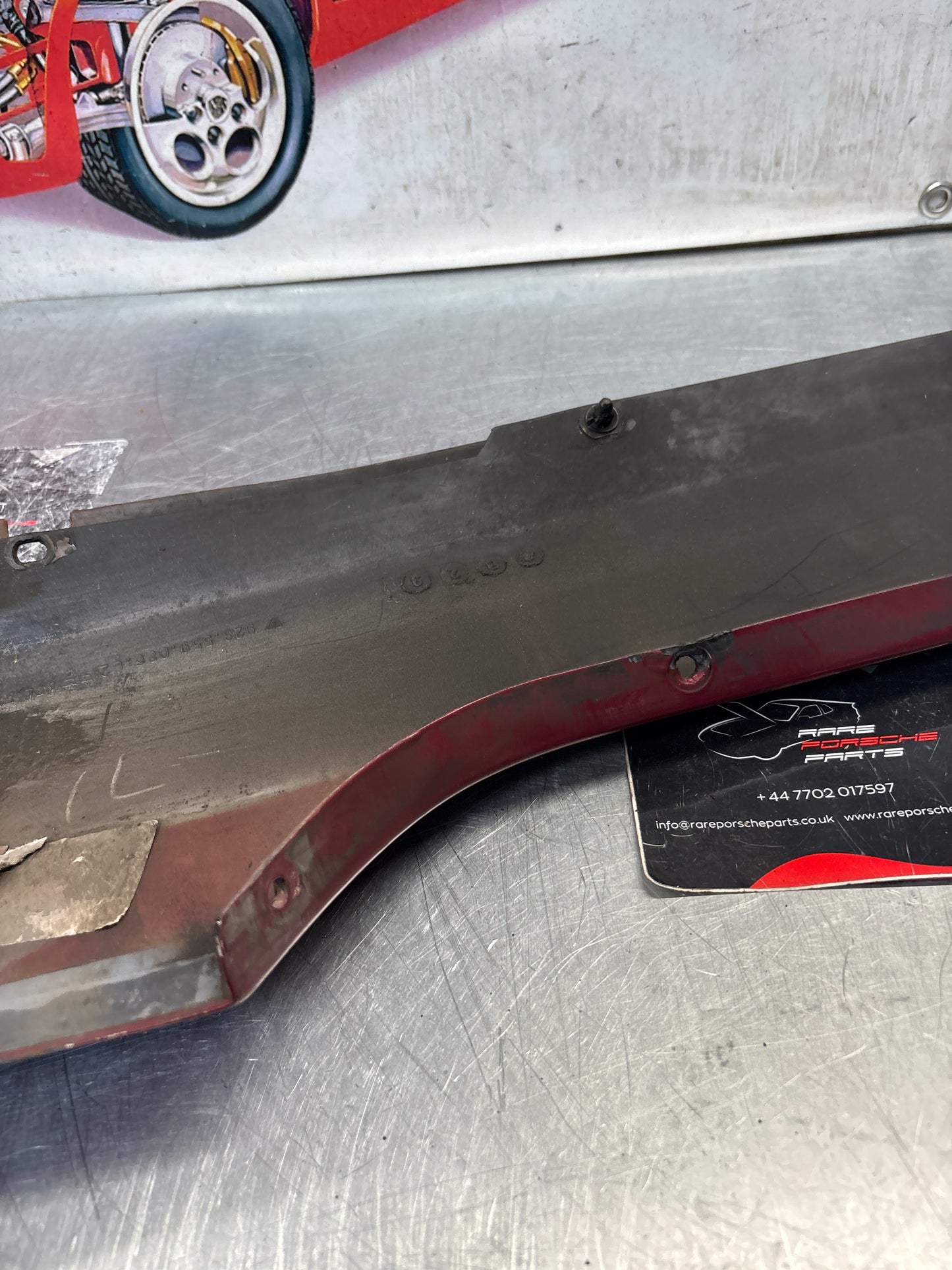 Porsche 928 S4 right sill cover, used 92855908602
