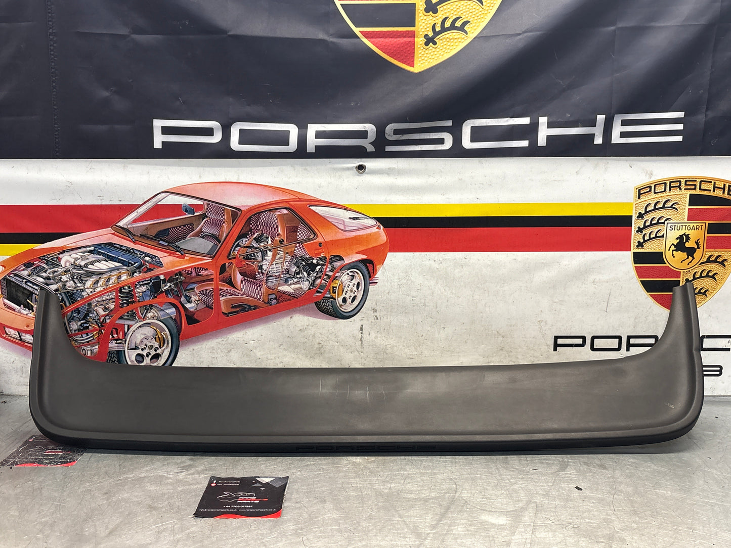 Porsche 944 rear center spoiler, used 93751255500