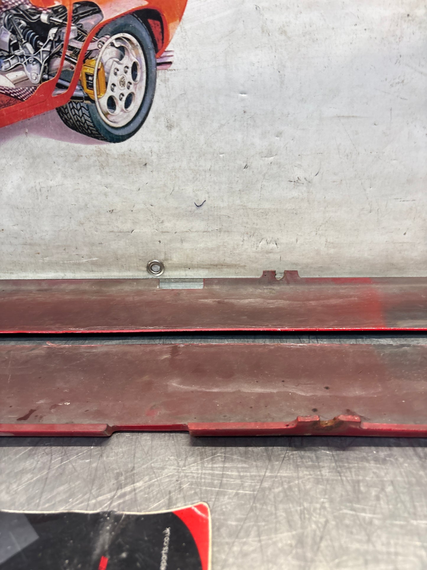 Porsche 924 Carrera GT pair of side skirt trim, used 93755902700 / 93755902800