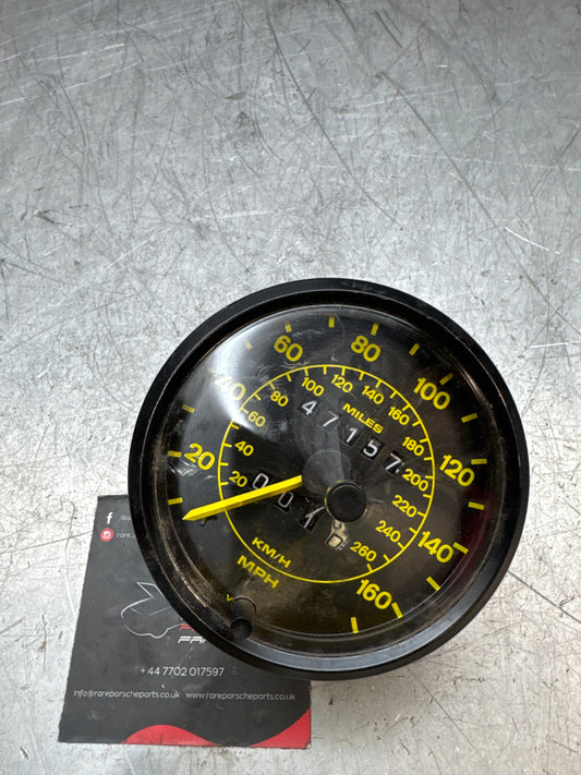 Porsche 944 speedometer showing 47157 miles 94464103600 used