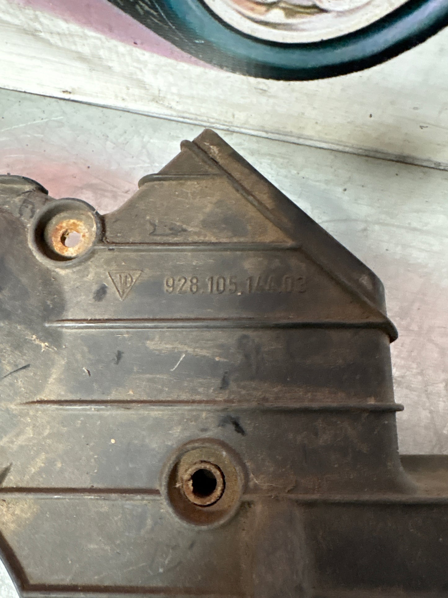 Porsche 928 78-82 timing belt cover, used 92810514403