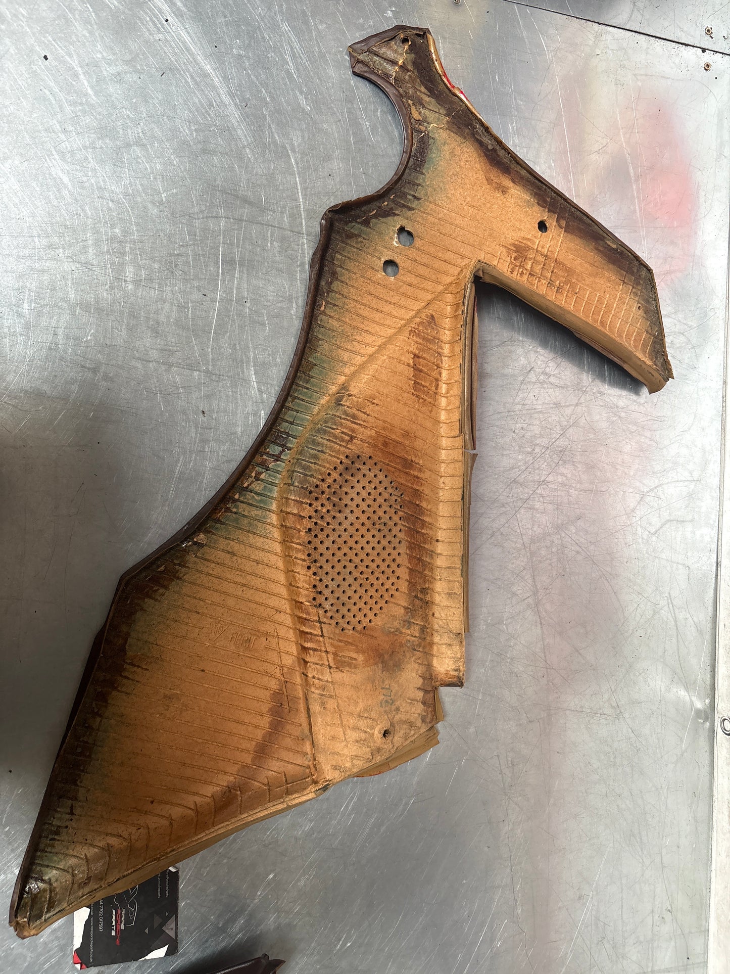 Porsche 944 924 brown rear interior C Post trims/cards. Quarter panel trim used 94455502101 94455502201