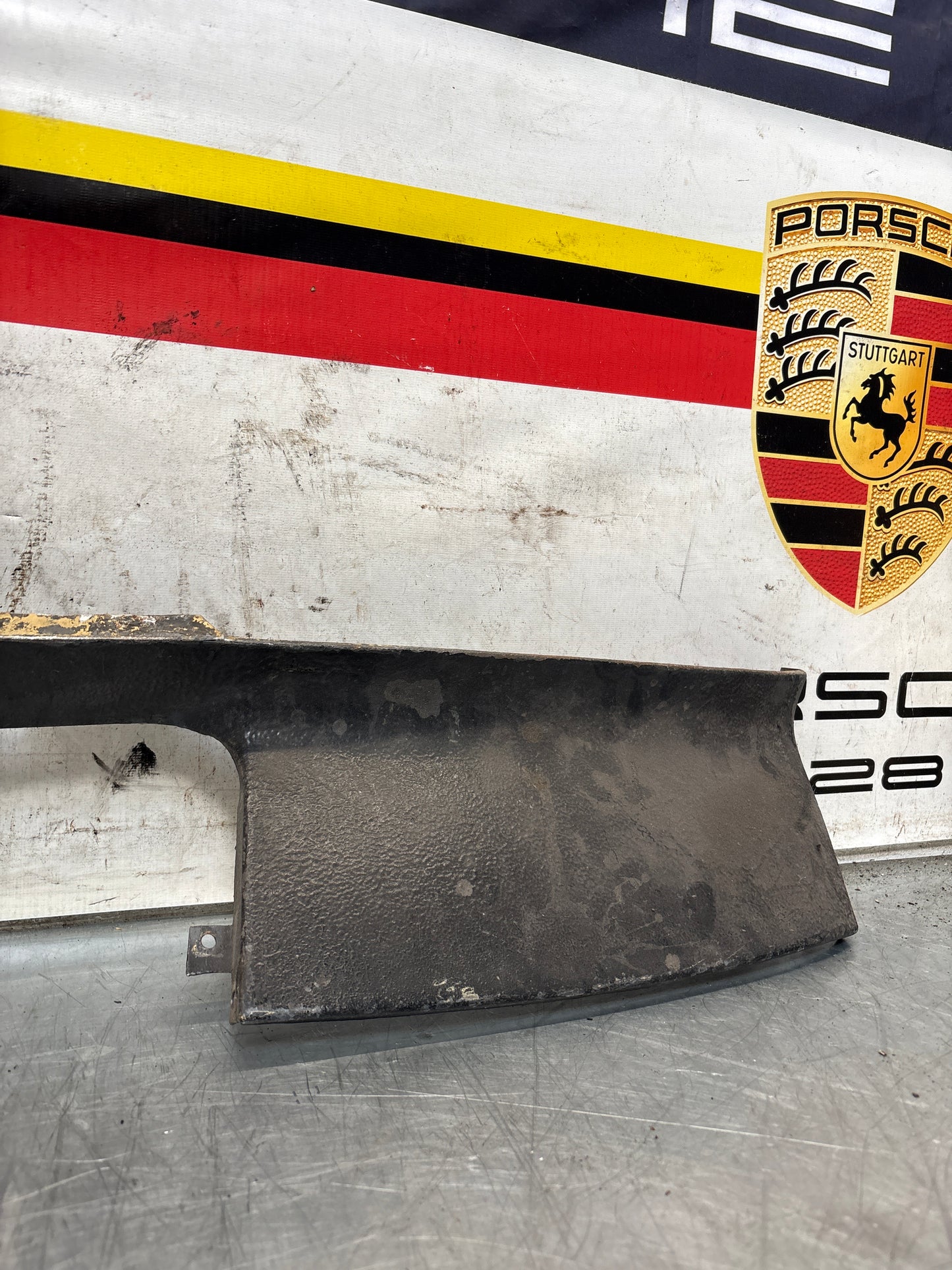 Porsche 924 Lower front valance, used, 94450303501 slightly bent