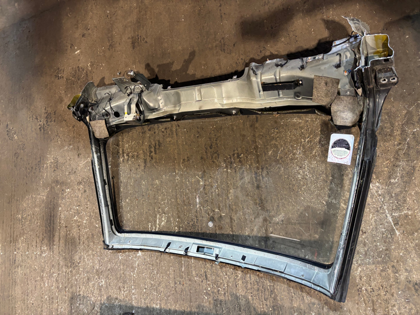 Porsche 944 convertible cabrio windshield frame, spares or repair 94150290510