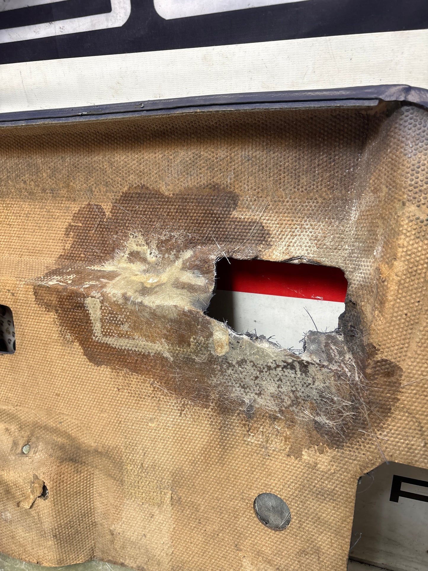 Porsche 944 blue door card, right  94455501801 refurbished, repainted.
