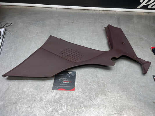 Porsche 944 burgundy rear interior C Post trim/card. Quarter panel trim used 944555021