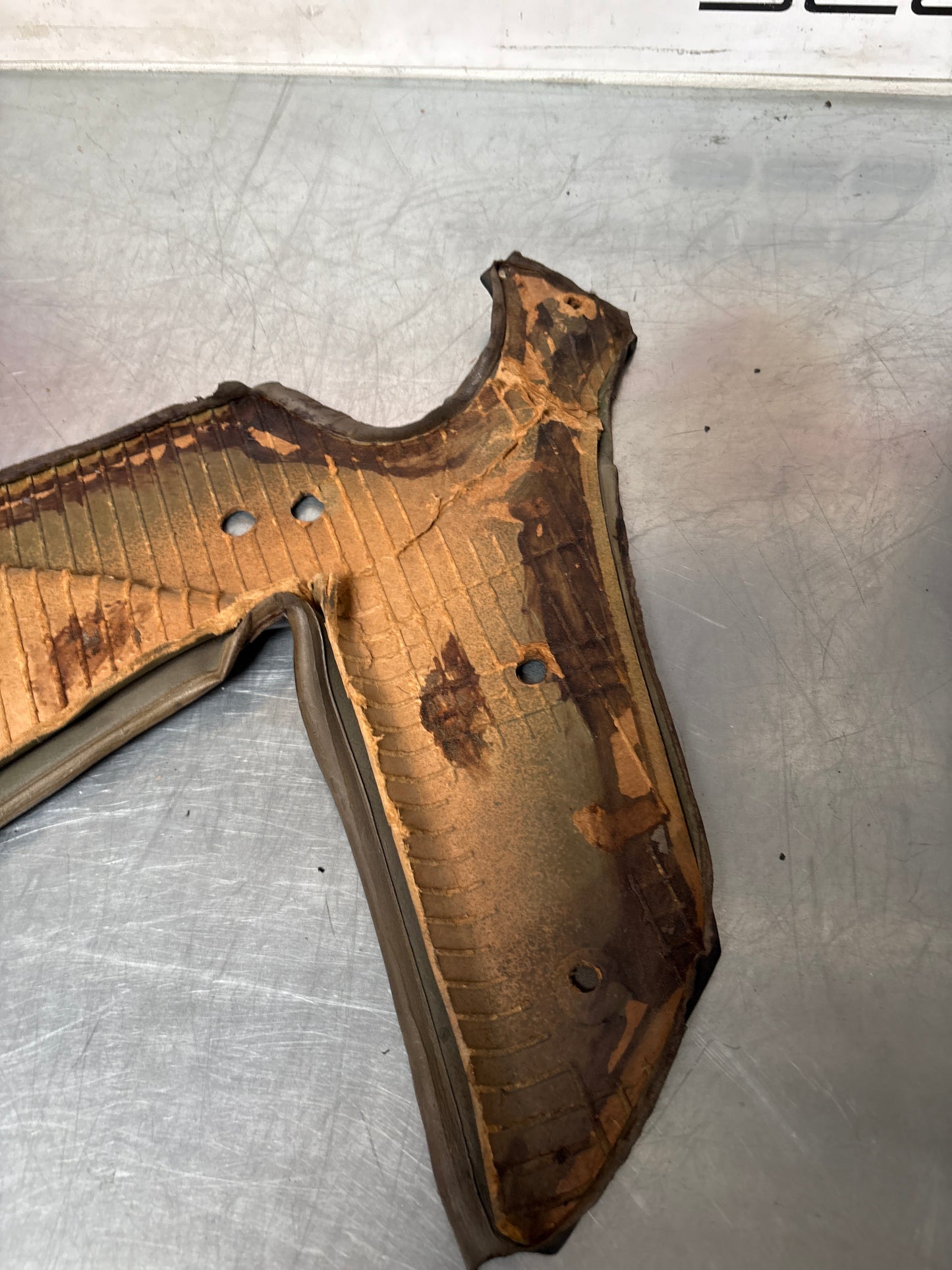 Porsche 944 924 black rear interior C Post trims/cards. Quarter panel trim used, poor condition 94455502101 94455502201