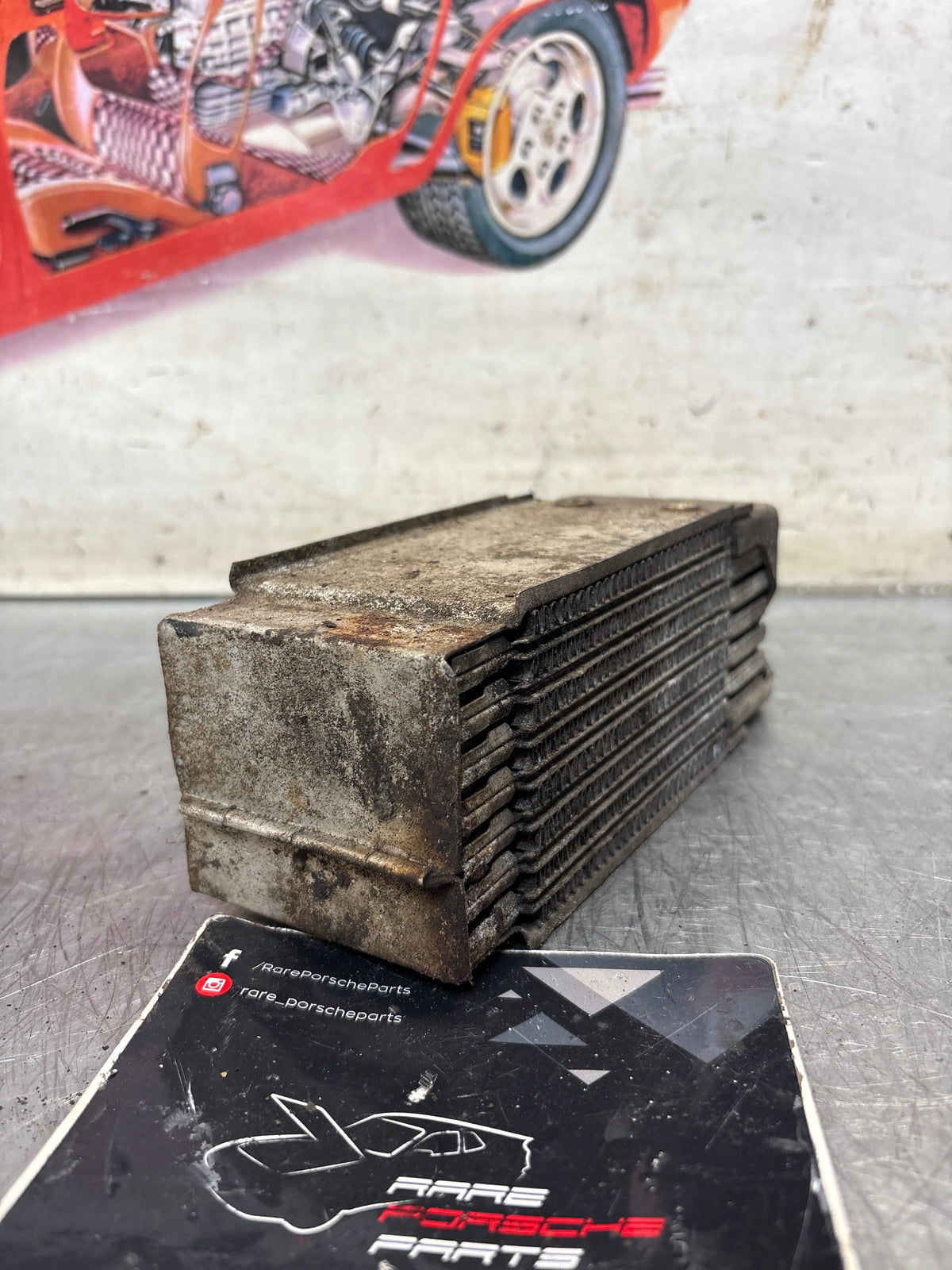 Porsche 914 oil cooler, used 021117021B