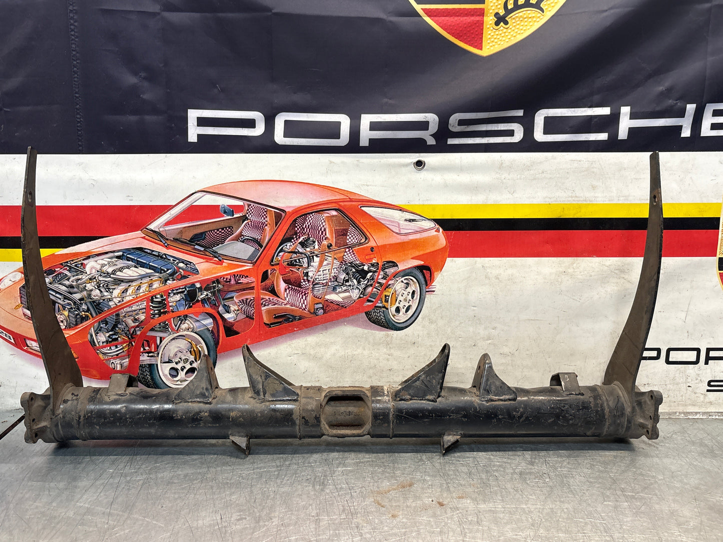 Porsche 924S/Turbo / 944 Rear axle carrier, used 94433104502