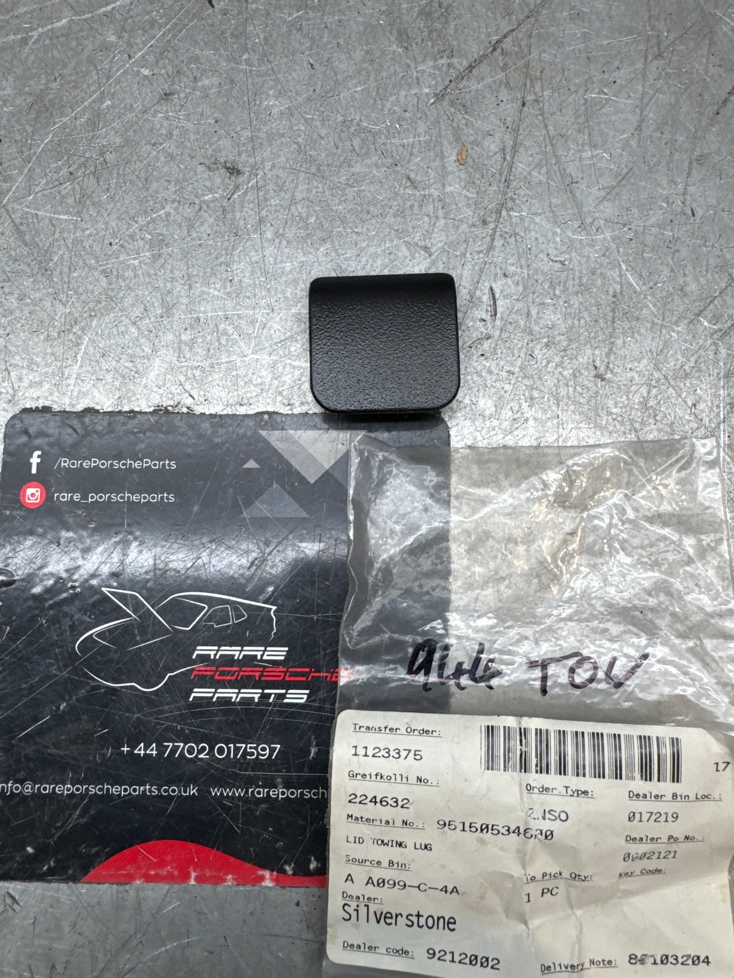 Porsche 944 S2 Turbo Genuine Tow Eye Lug Cap Cover 95150534600 New