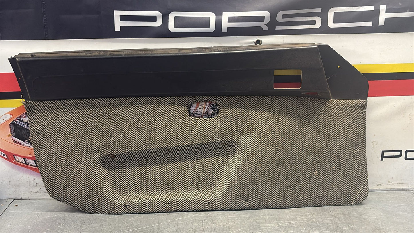 Porsche 924 / 944 early left Used door card, black, LHD 477867011