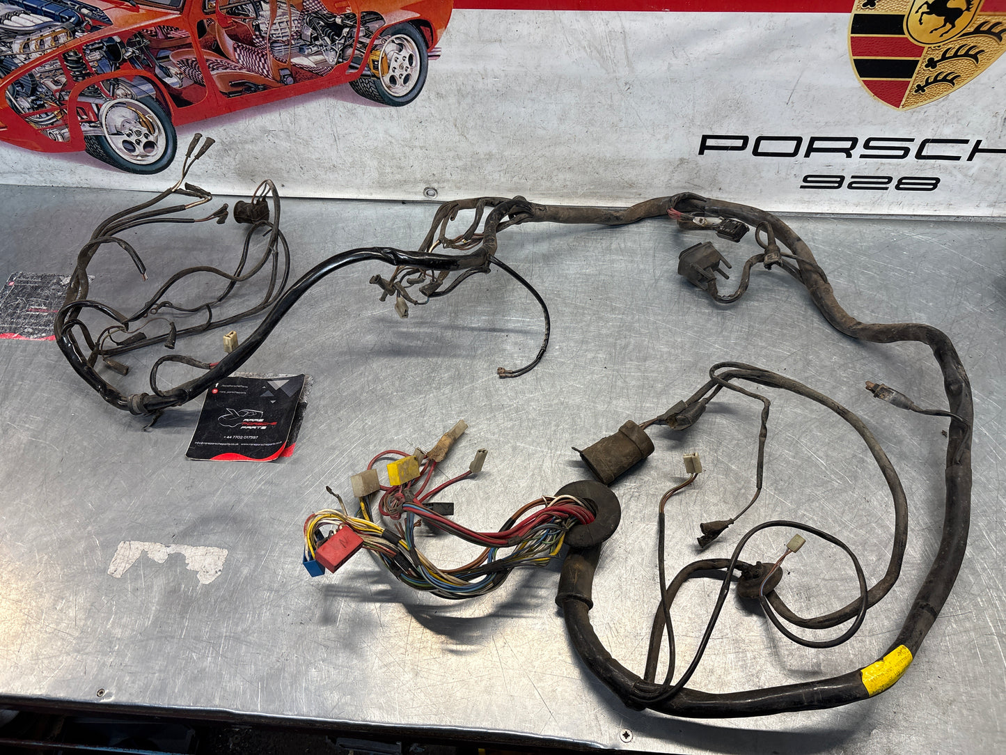 Porsche 928S LHD 1983, engine bay loom, used 92861200106
