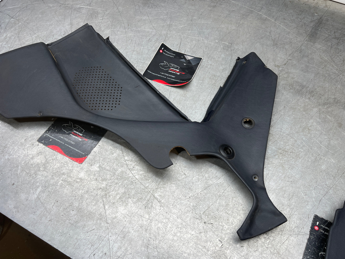 Porsche 944 blue rear interior C Post trims/cards. Quarter panel trim used really good condition 944555021 944555022