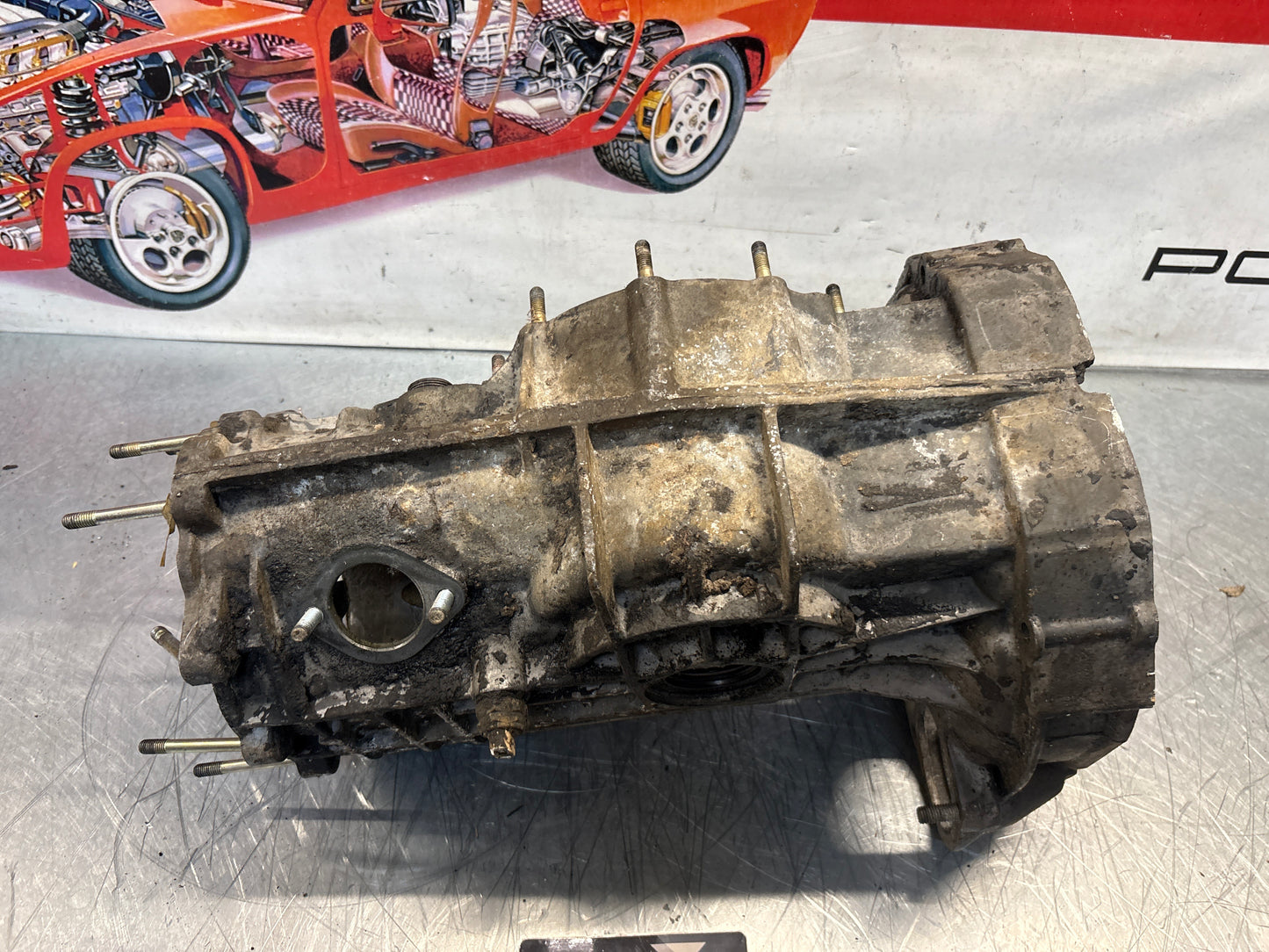 Porsche 914 transmission housing, used, HA05105