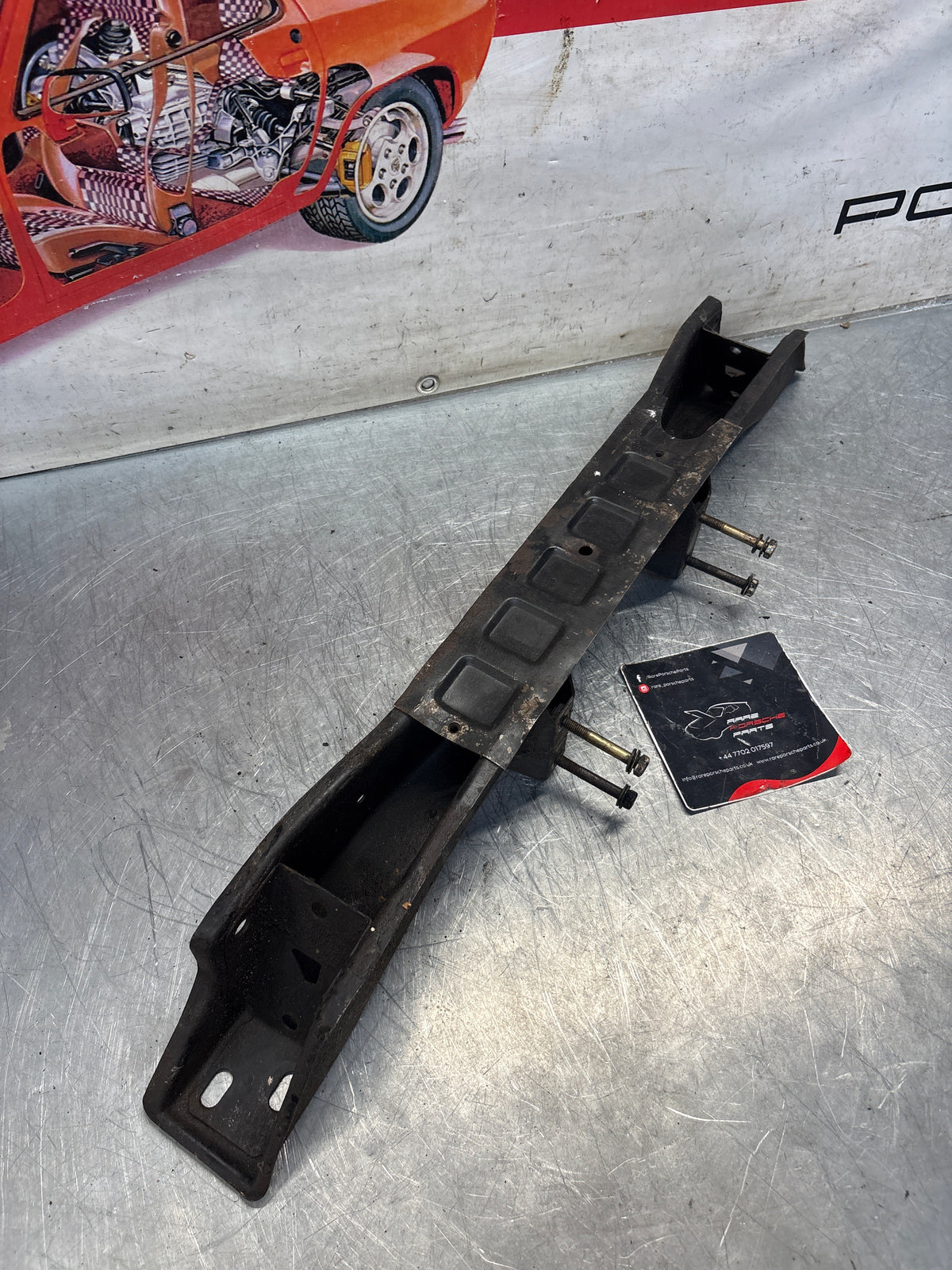 Porsche 924 engine cross member, used 477407321J