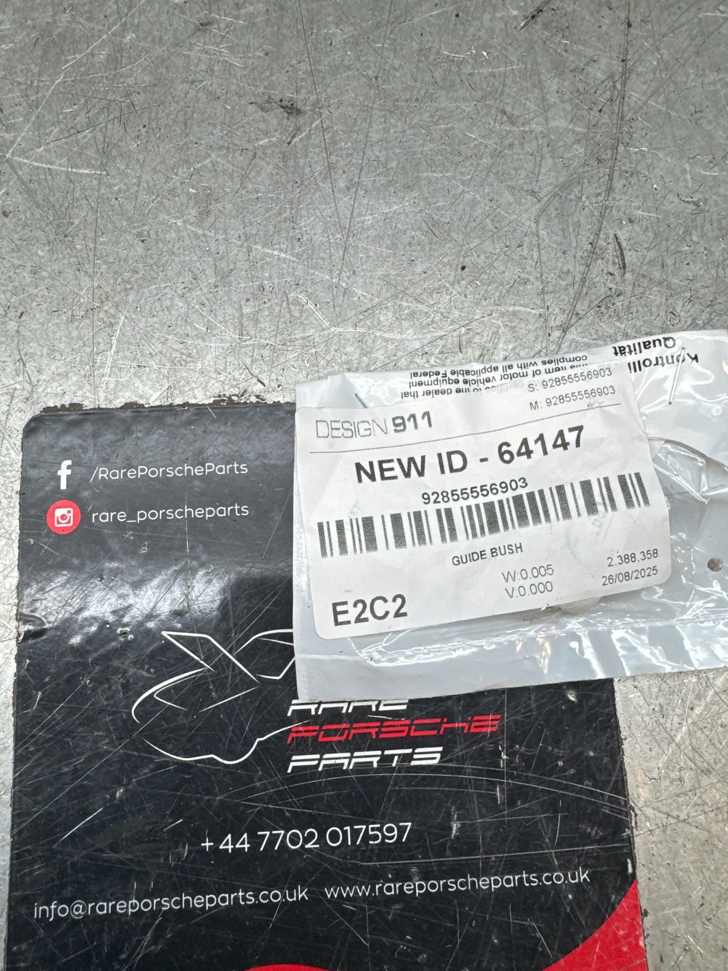 Porsche 928 guide bush 92855556903