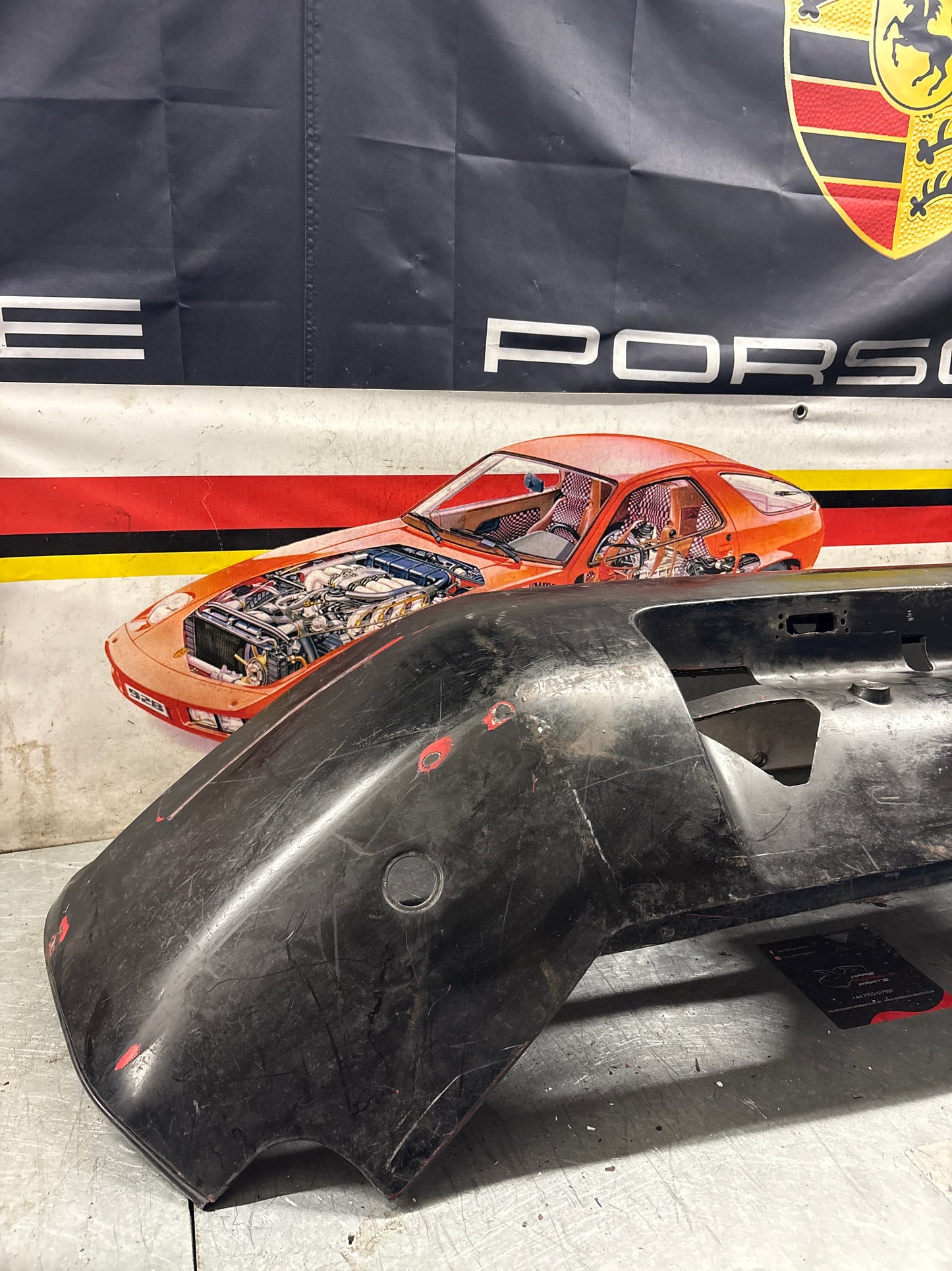 Porsche 928S rear bumper, used 92850502303 / 474181