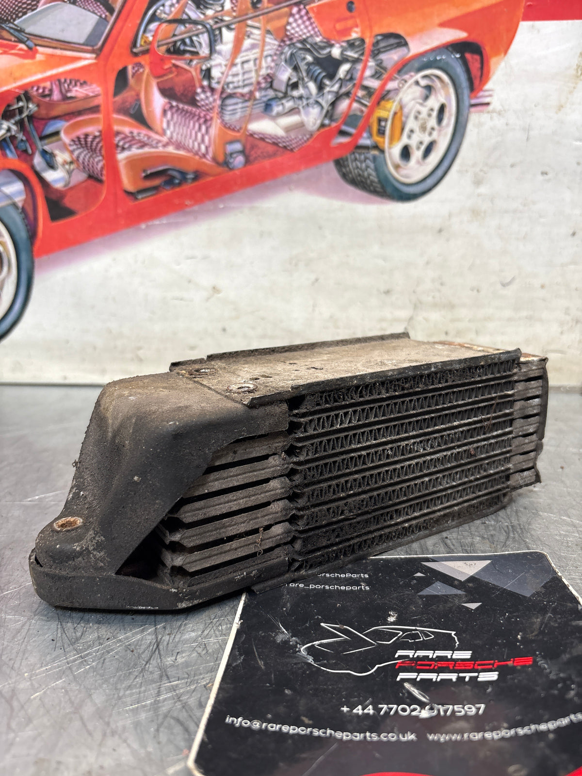 Porsche 914 oil cooler, used 021117021B