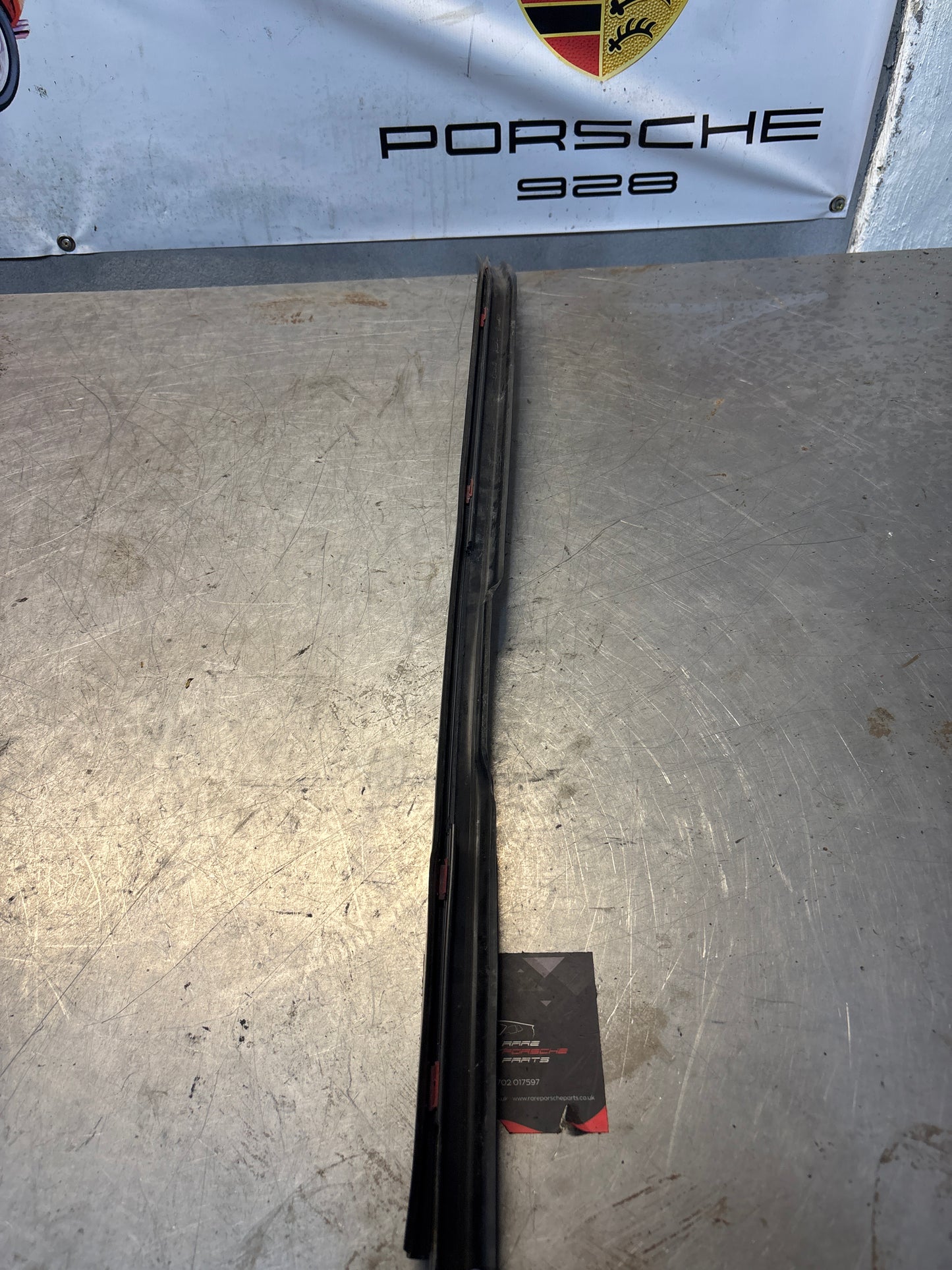 Porsche 944 85.5- left sill trim, used 94455112100