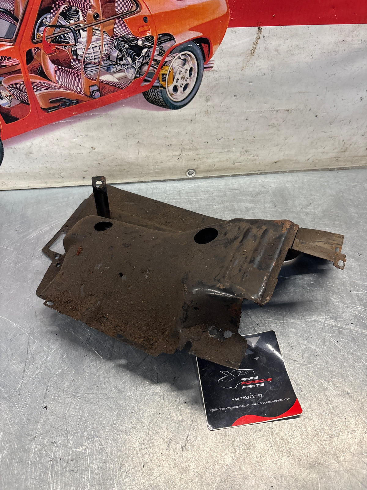 Porsche 914 cylinder cover heat shield, 022119300A Used