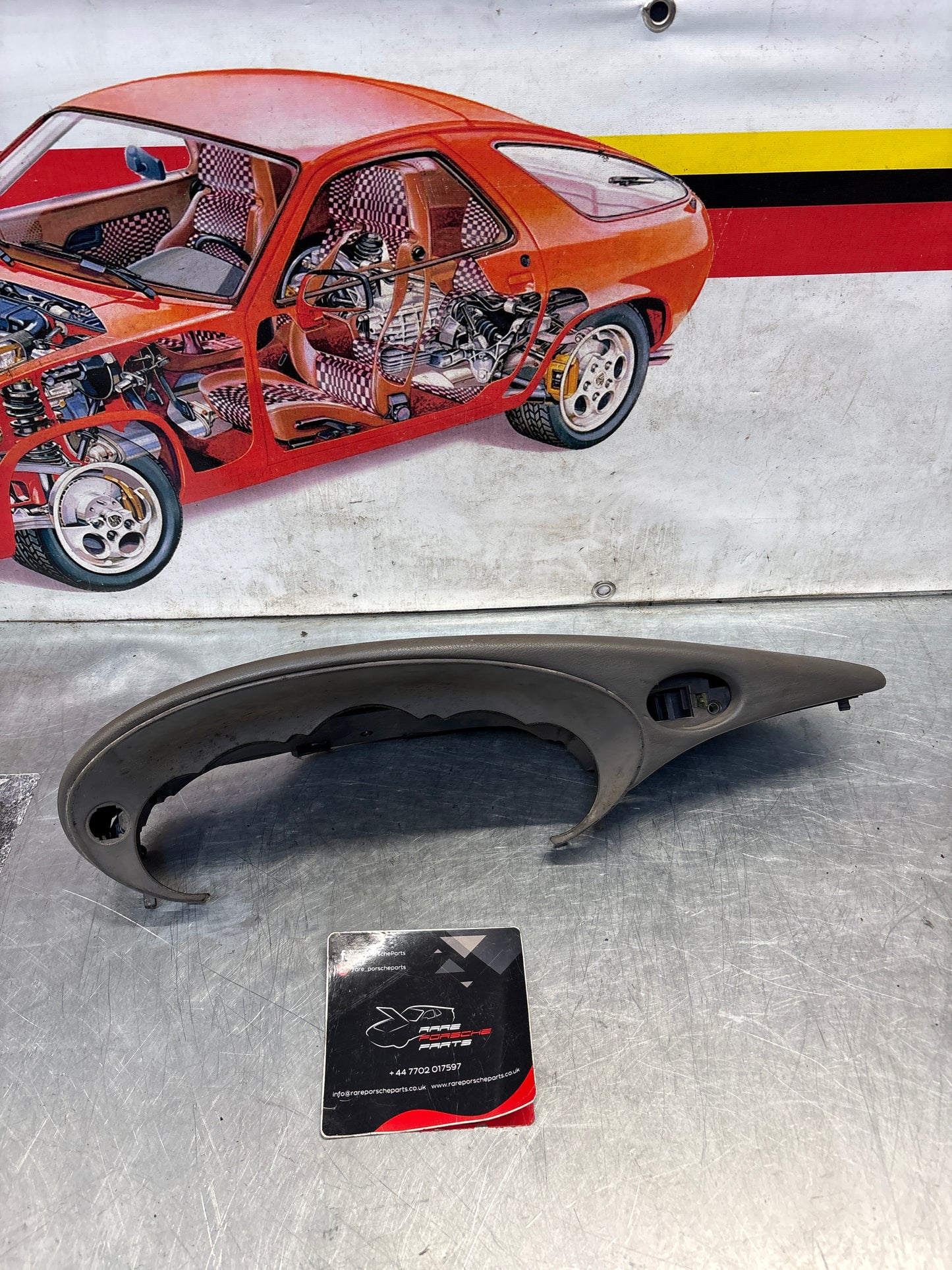 Porsche 911 996 dasboard cluster trim, used, grey 99655205902