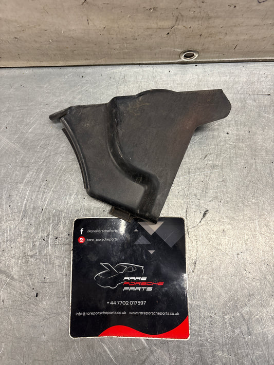 Porsche 914 headlight motor protective plate, left side, used 91475019510