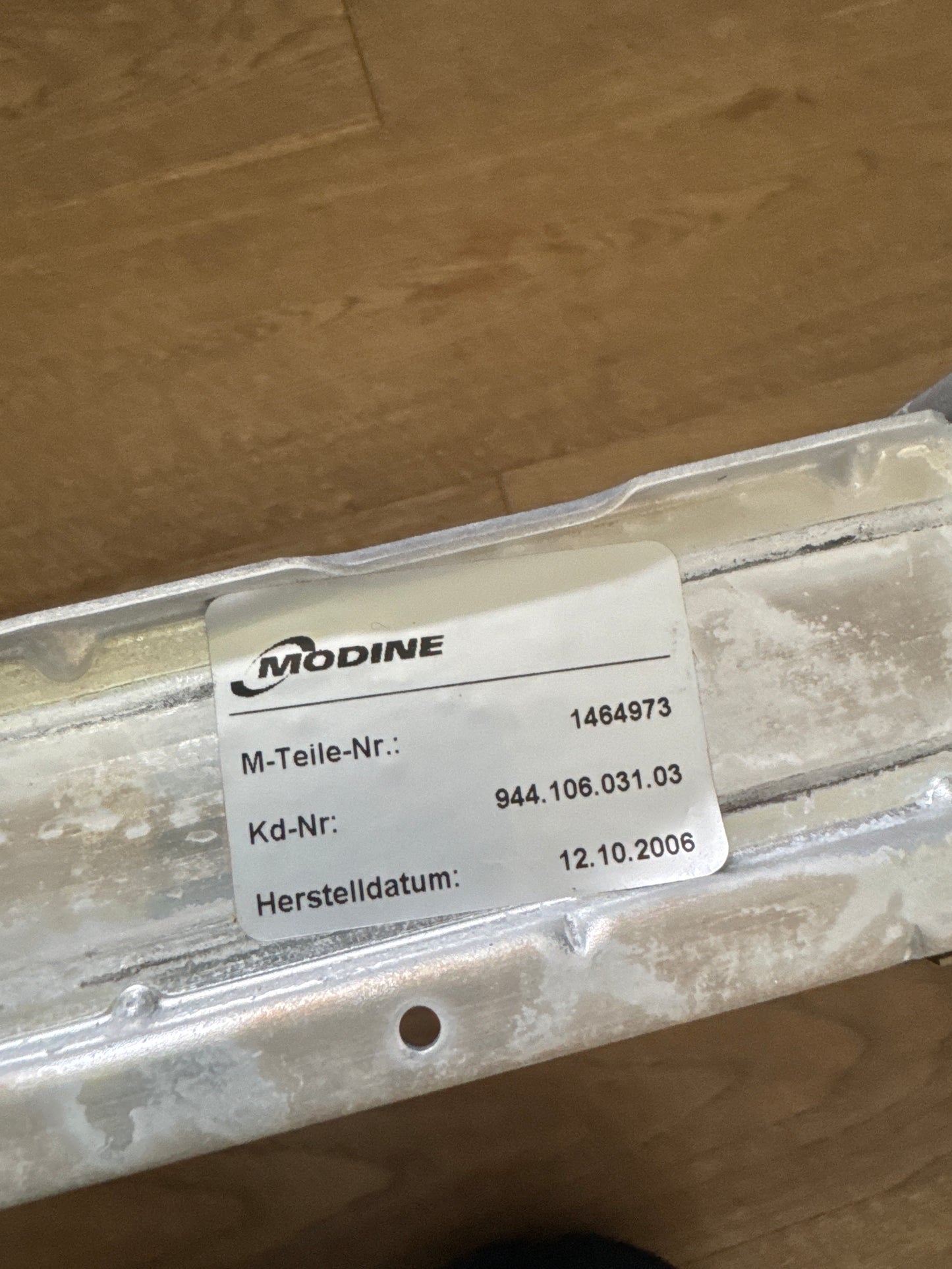 Porsche 944 924S genuine radiator, manual 94410603103 New NOS