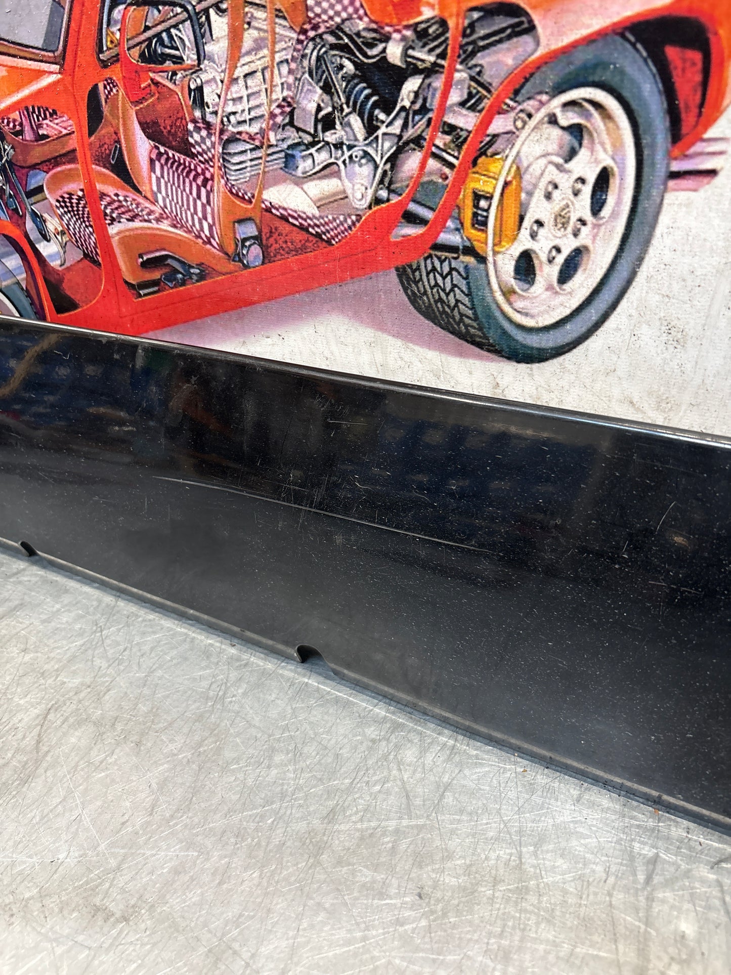 Porsche 928 S4 right sill cover, used 92855908602