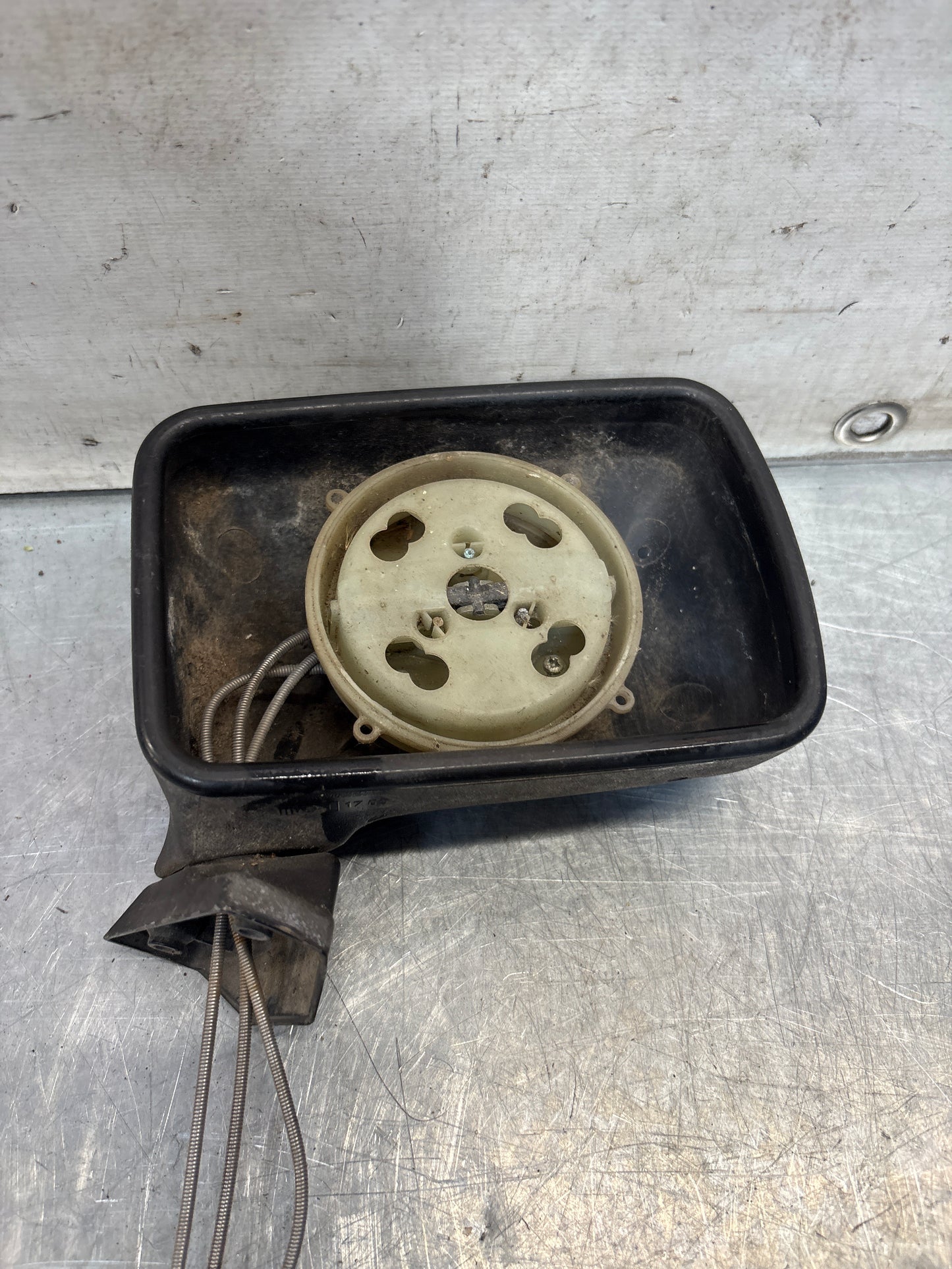 Porsche 924 early right side mirror, for spares or repair