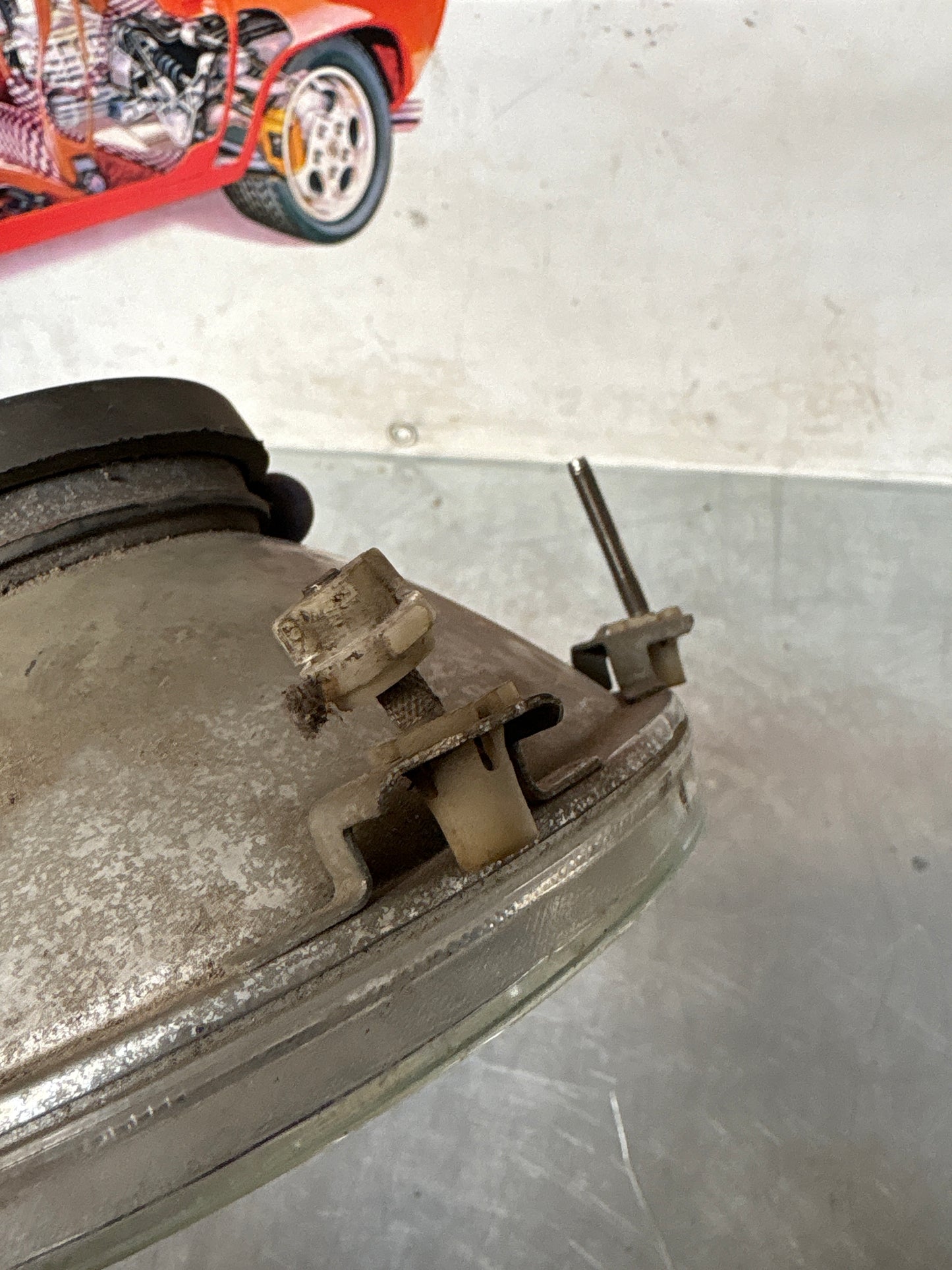 Porsche 924 / 944 Hella H4 headlight, used 477941771 / 625115367