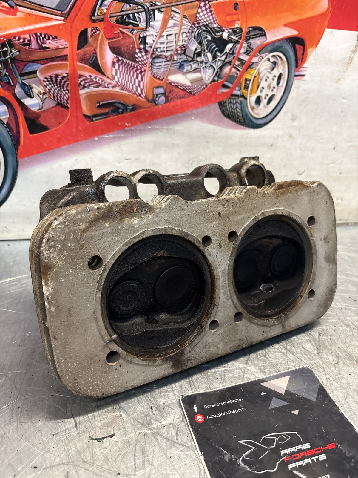 Porsche 914, cylinder head, used 021101371S