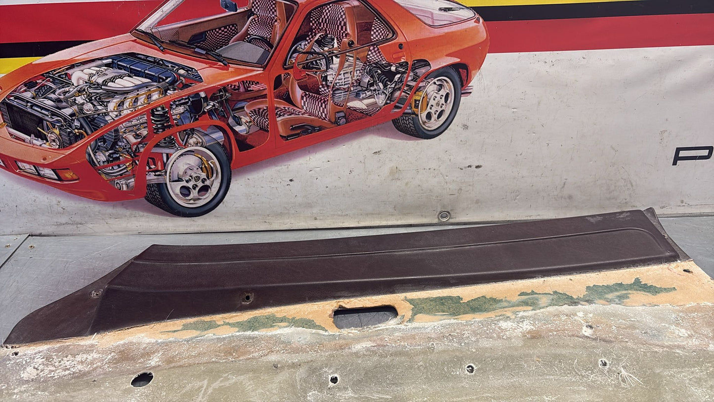 Porsche 924 / 944 early right manual Used door card, brown, 477867012 no fabric!, spares or repair