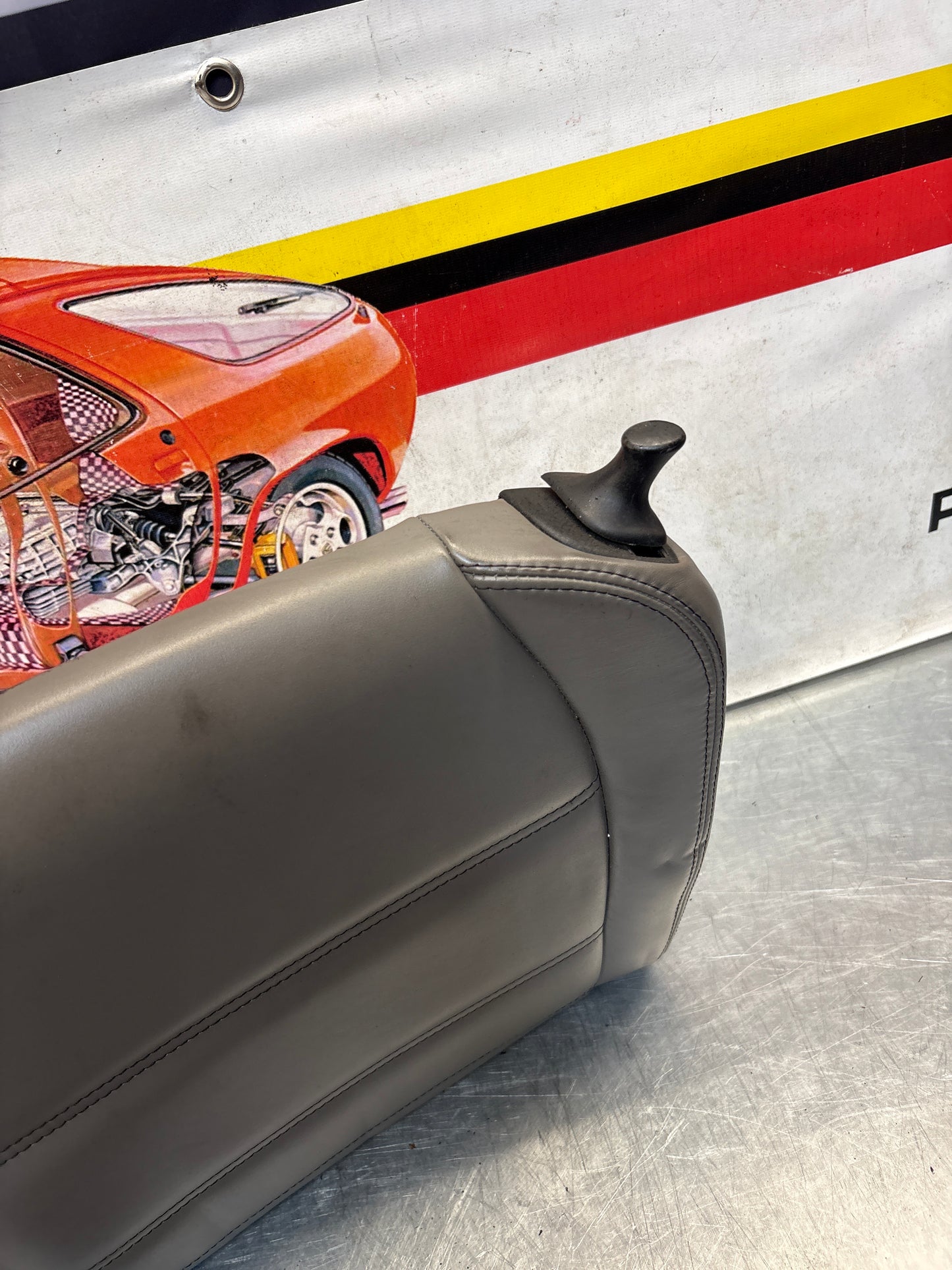 Porsche 911 996 rear left seat  backrest, grey, used 99652222101