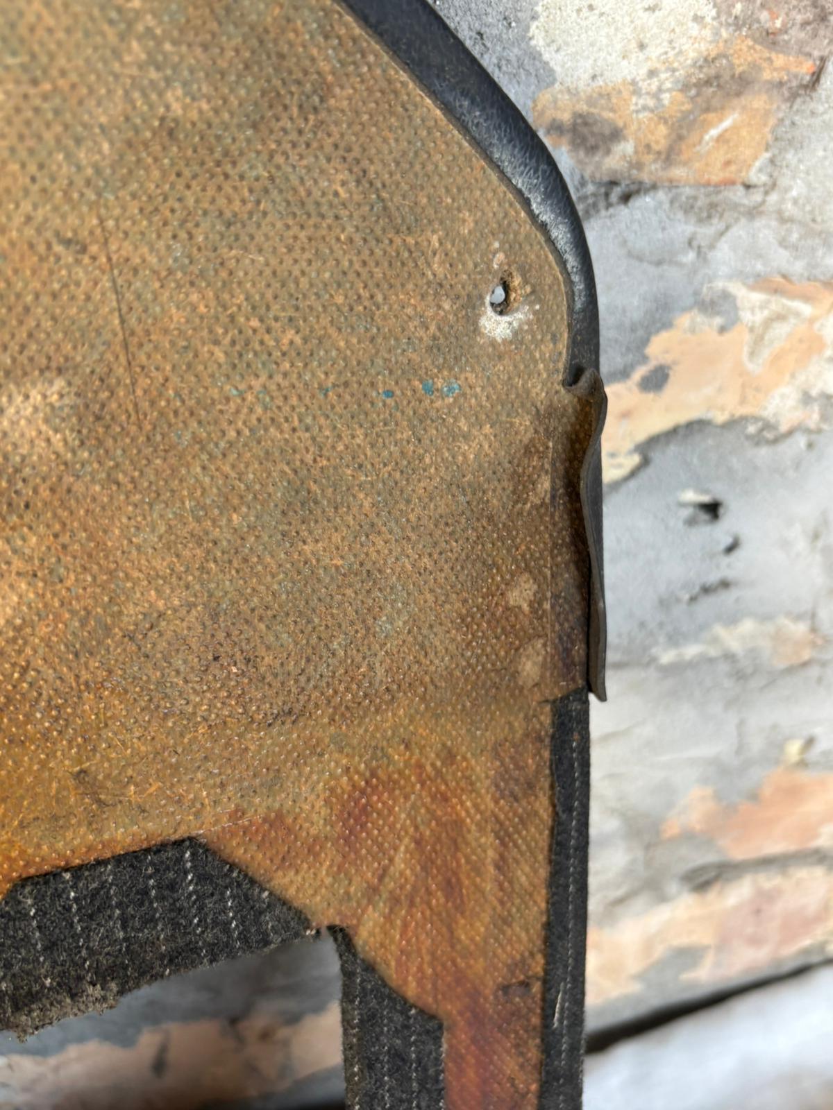 Porsche 944 black/black pinstripe fabric right door card 94455501801 used, very nice condition