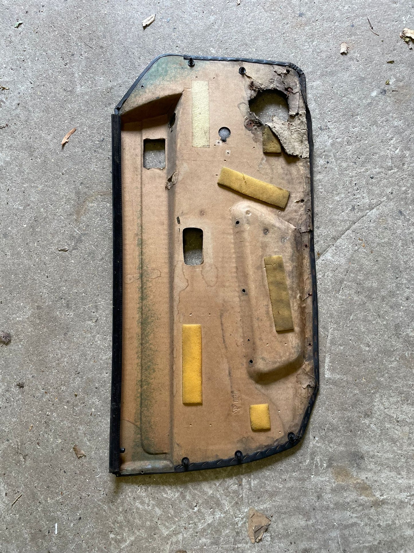 Porsche 924/944 ealry Porsche scripted door card in need of refurb