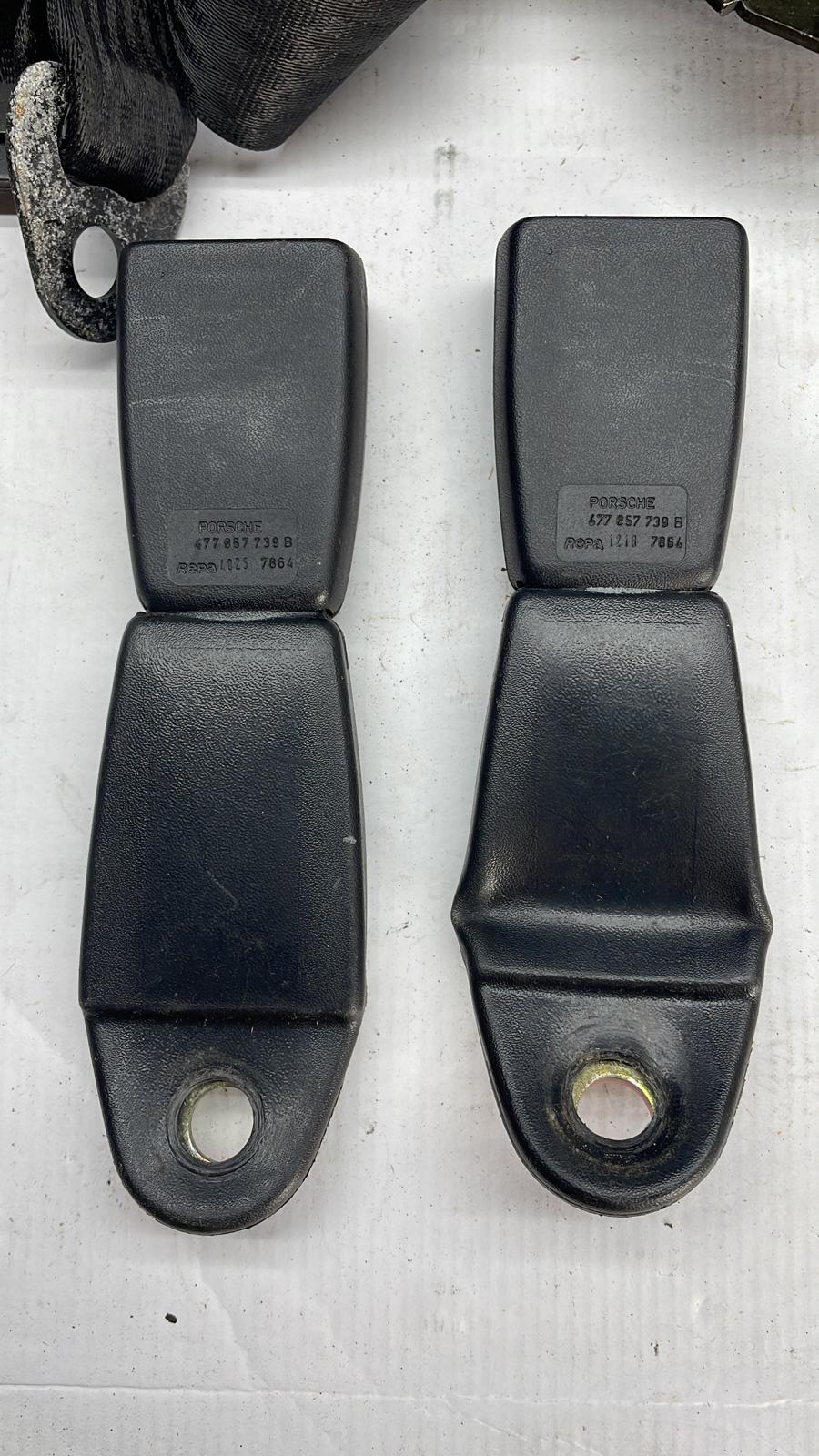 Used Early Porsche 924/944 rear 3 point static seat belt 478857811A